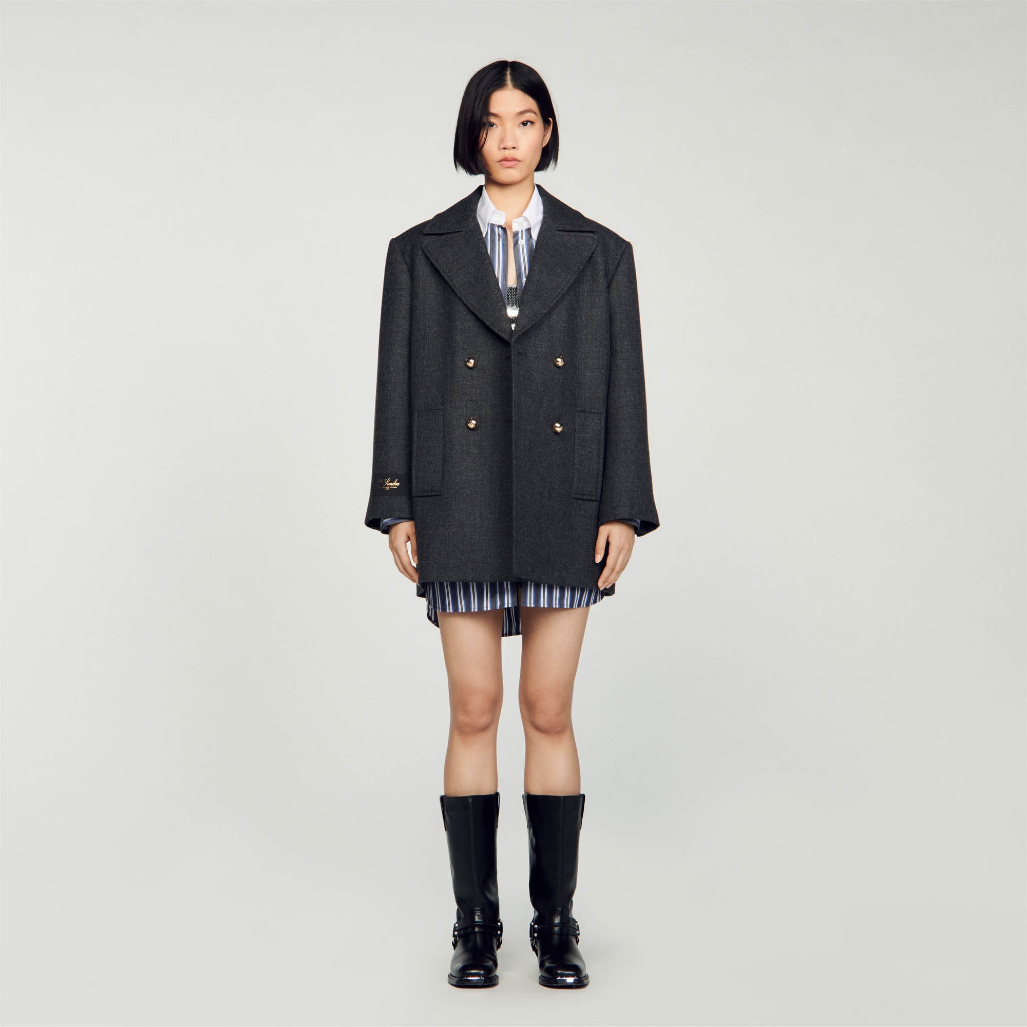 WOOL PEA JACKET - 2