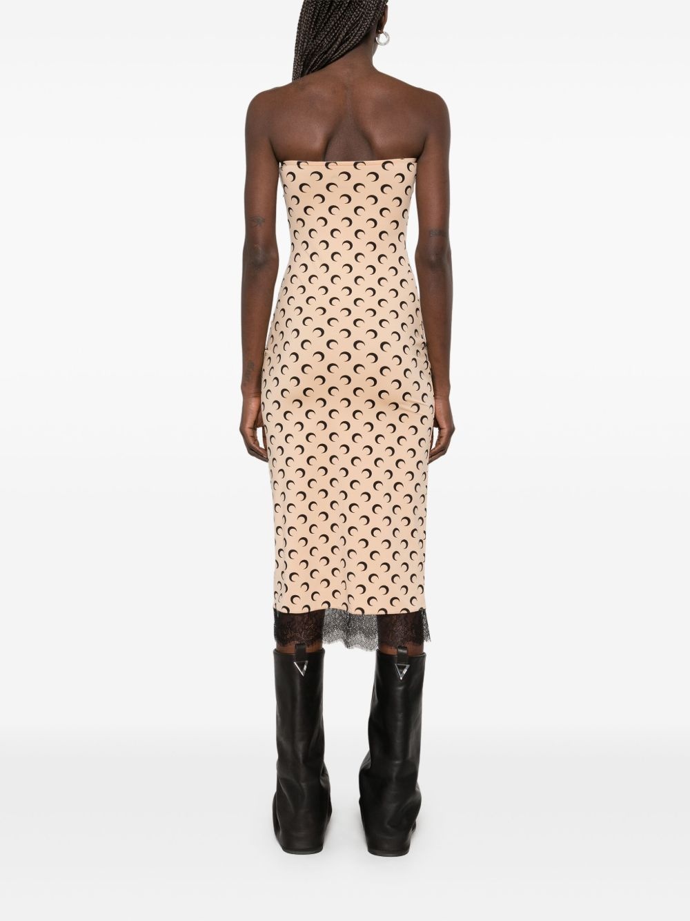 Crescent Moon bustier midi dress - 4