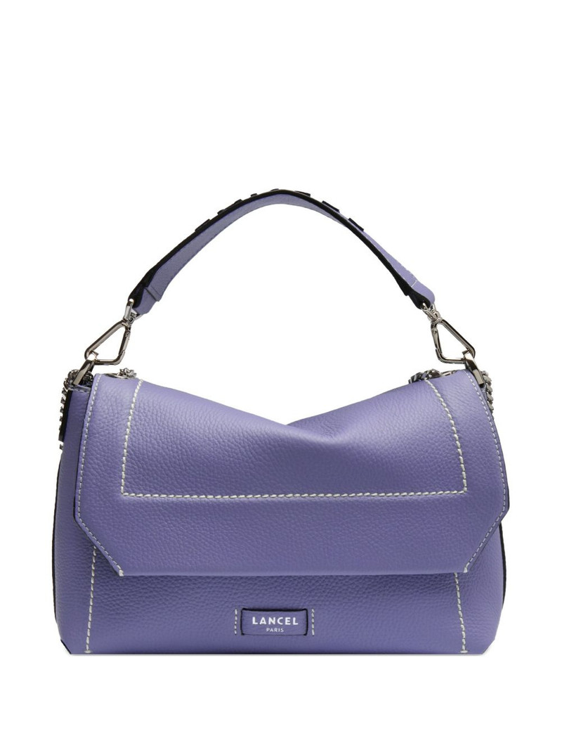 Ninon flap-detail leather satchel 1