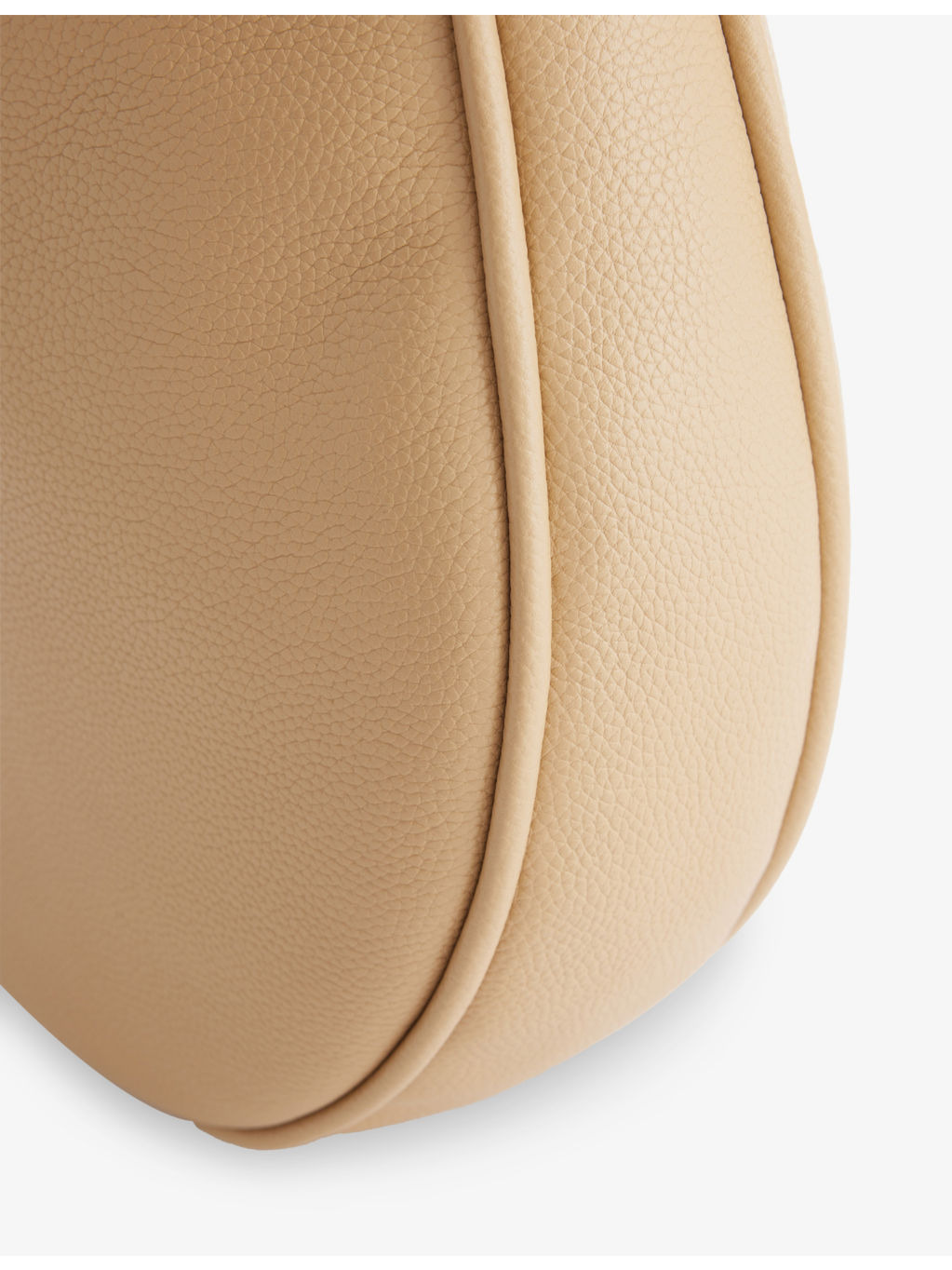 Large Crescent Leather Tote Bag - 8