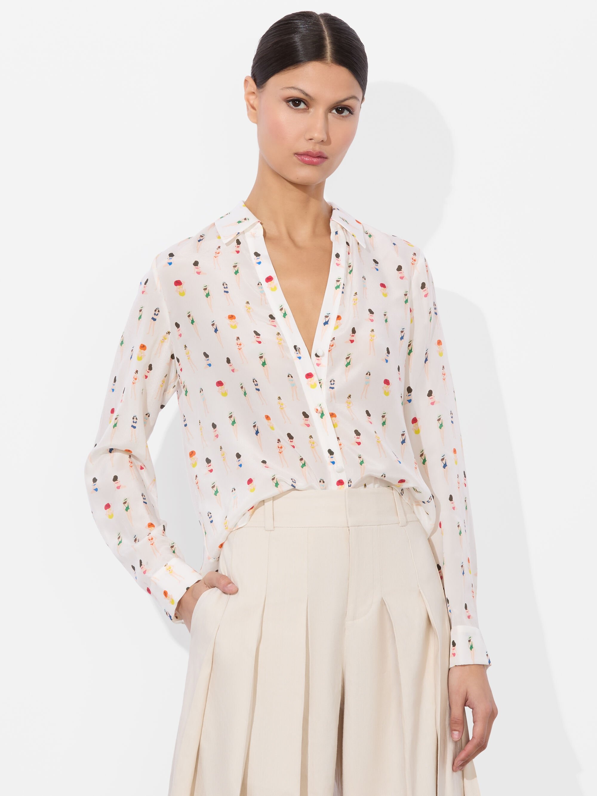 ELOISE BUTTON DOWN BLOUSE - 2