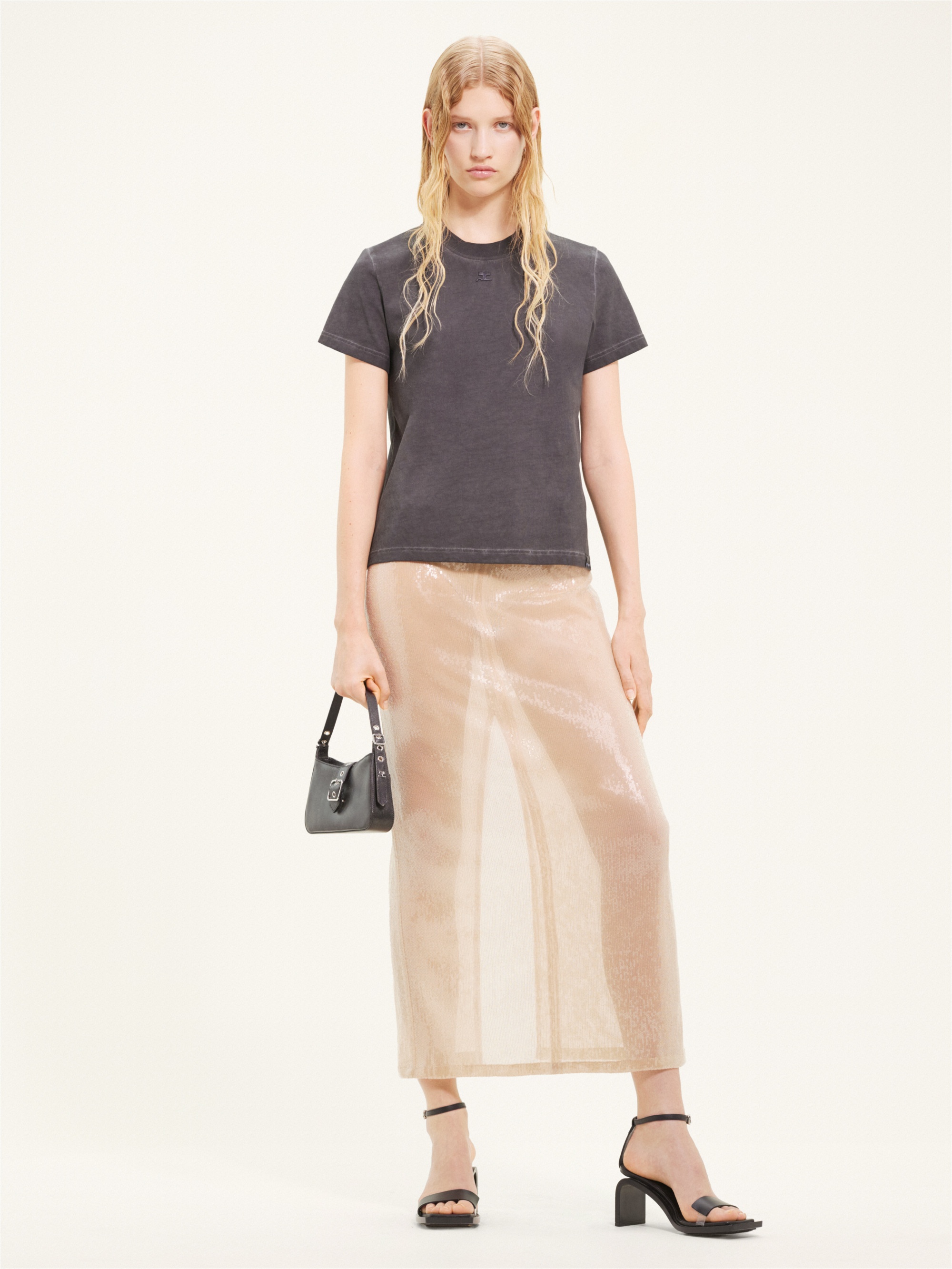 GLITTER TUBE LONG SKIRT - 2