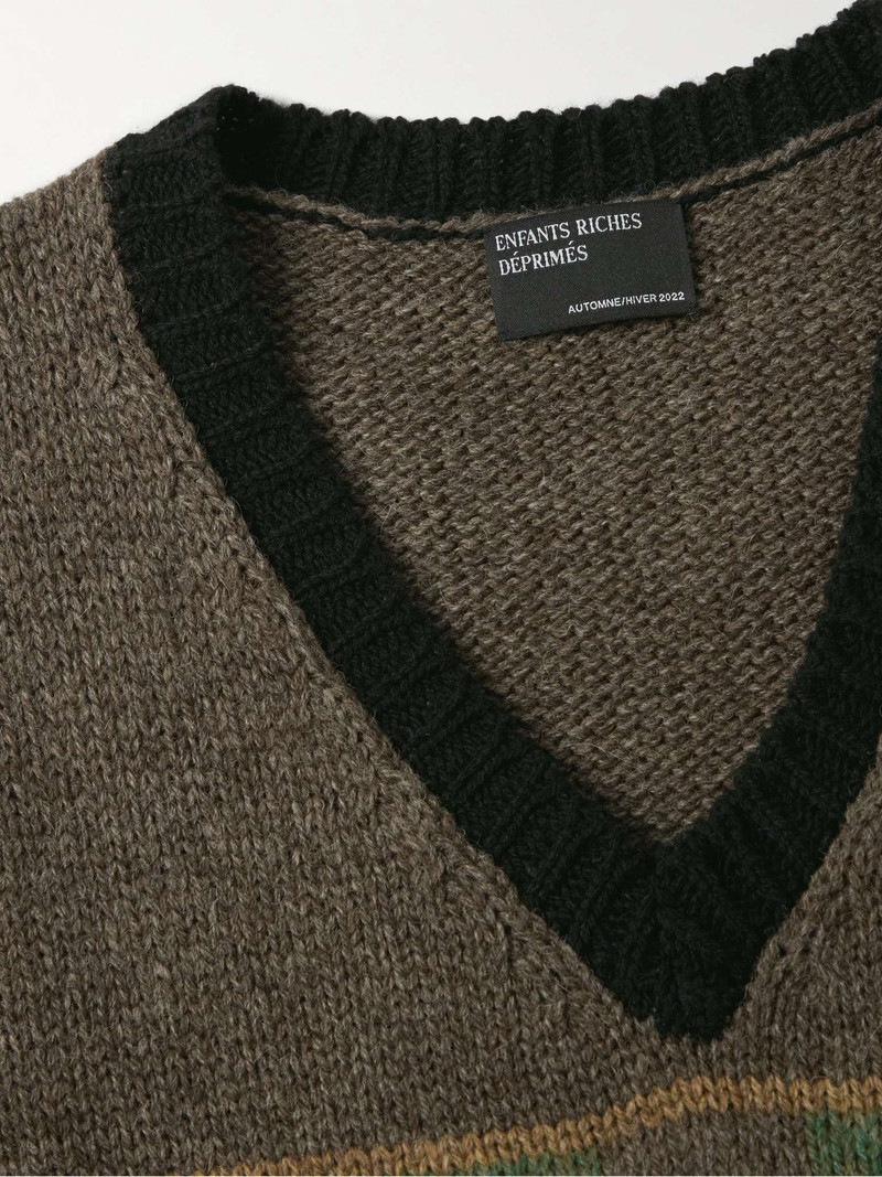 Intarsia Wool Vest 5