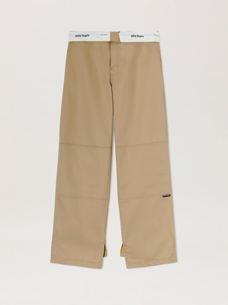 Reversed Waistband Chino Pants - 1