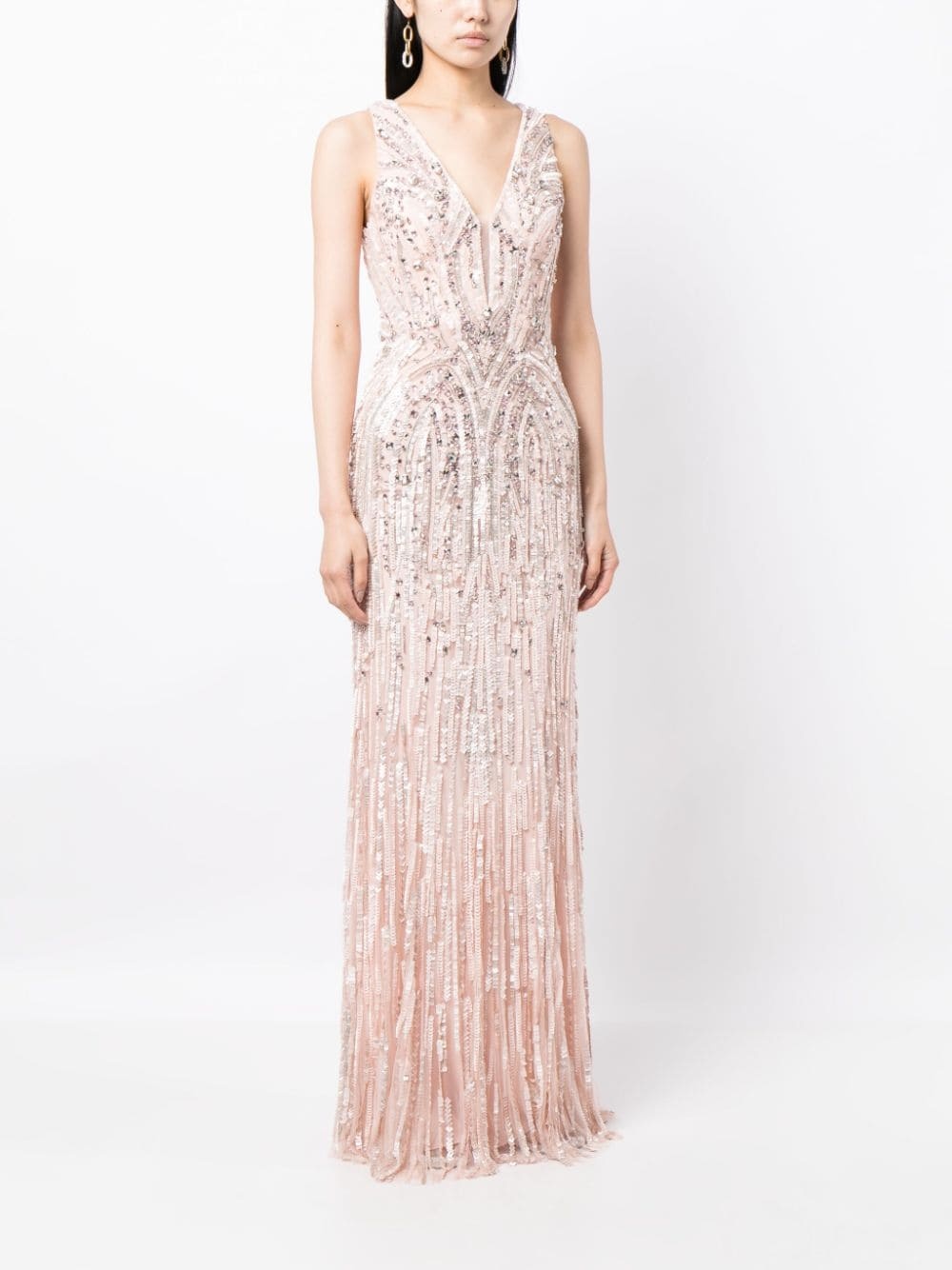 Raquel crystal-embellished gown - 4
