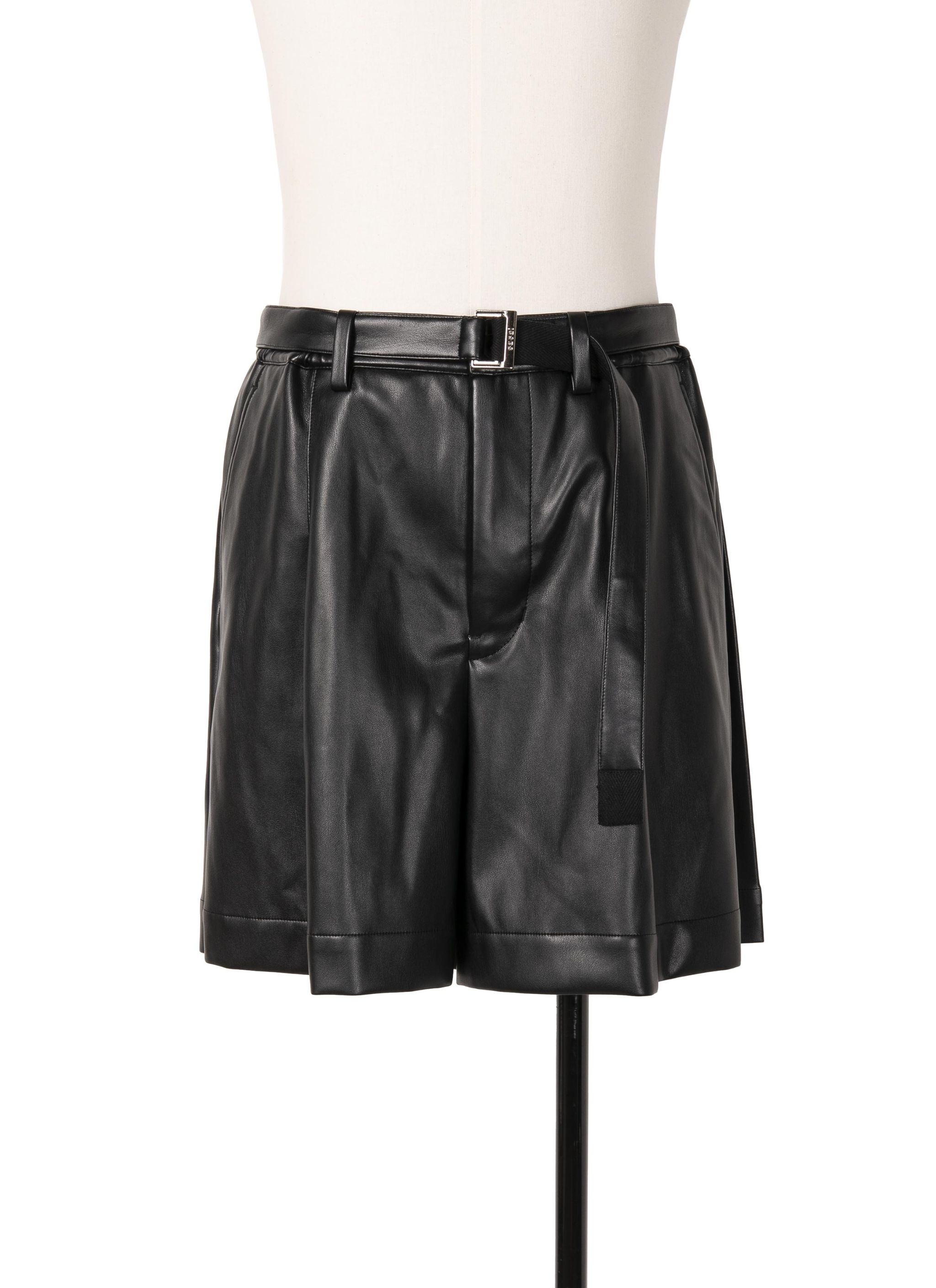 Faux Leather Shorts - 2