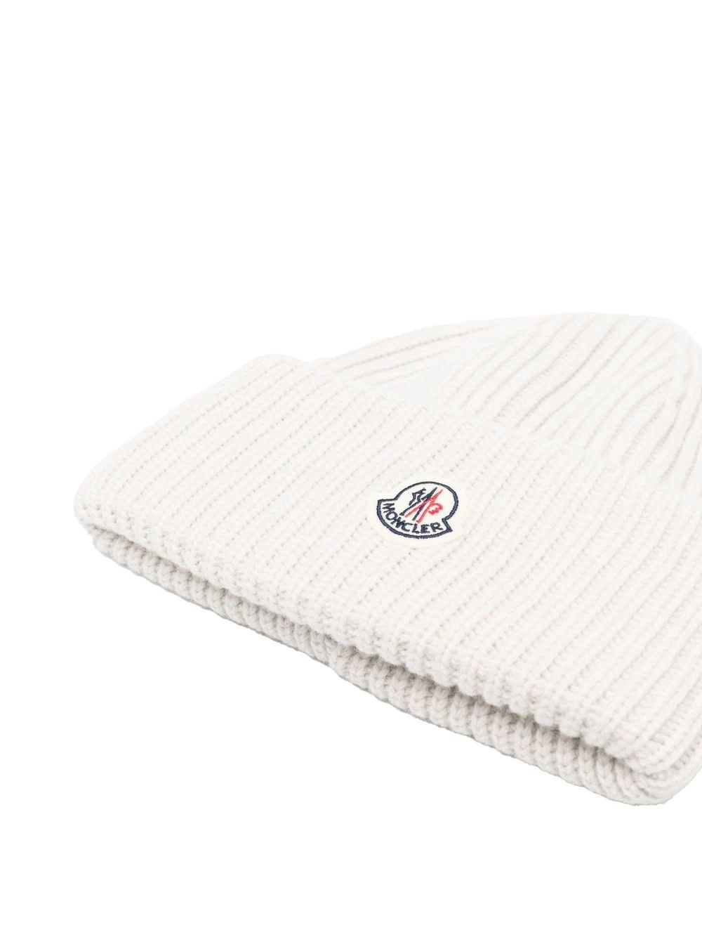 logo-patch ribbed beanie - 2