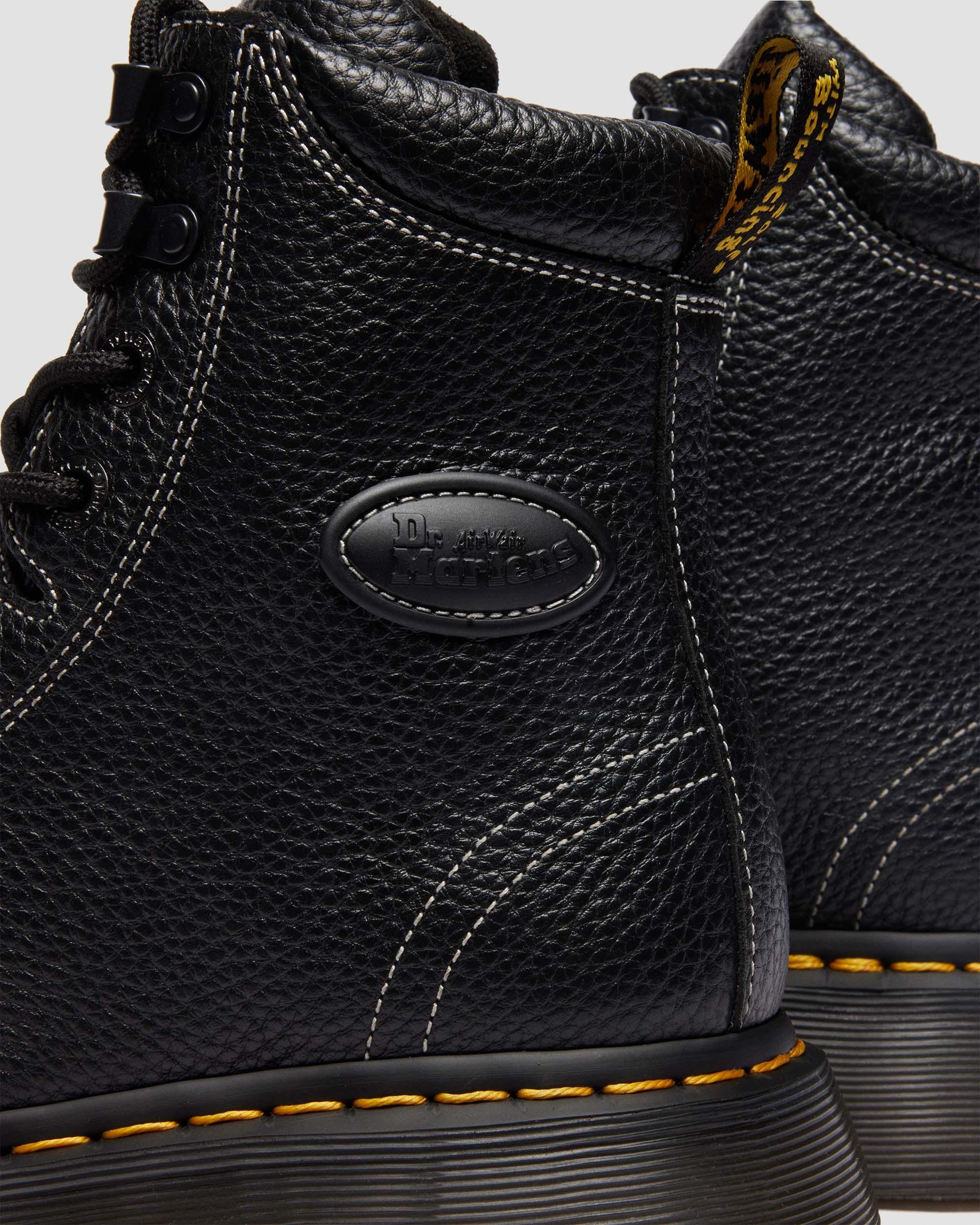 BUZZ 8-EYE MILLED NAPPA LEATHER BOOTS - 4