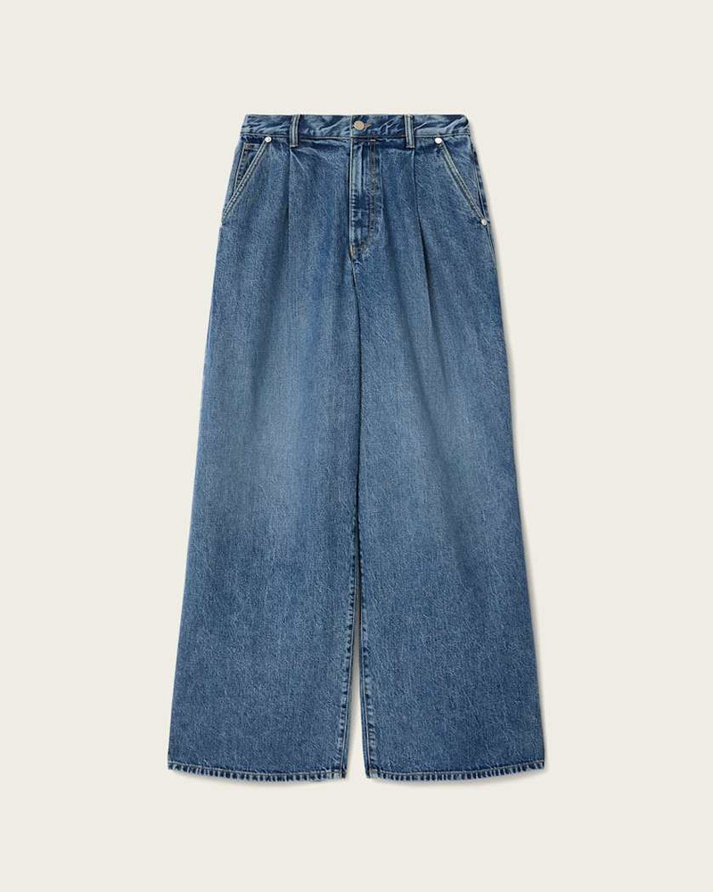 HAZE WIDE LEG PLEATED JEANS 1
