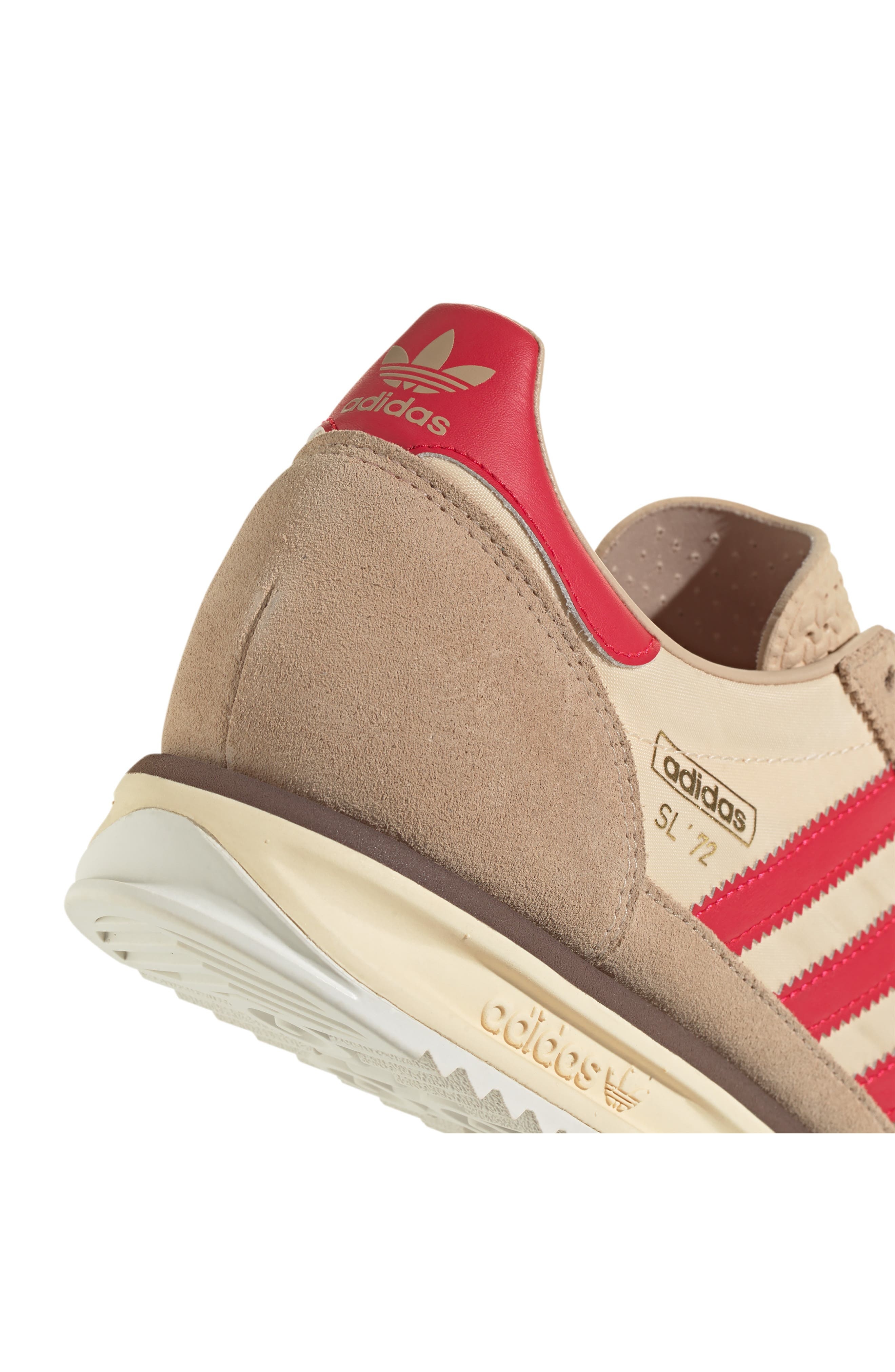 adidas Gender Inclusive SL 72 RS Sneaker in Beige/Pure Ruby/Sand at Nordstrom - 8