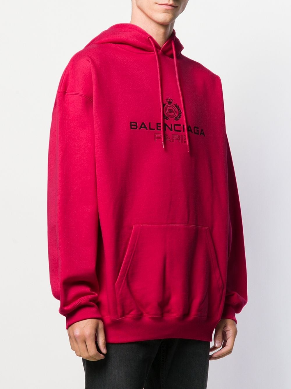 oversized logo hoodie - 3