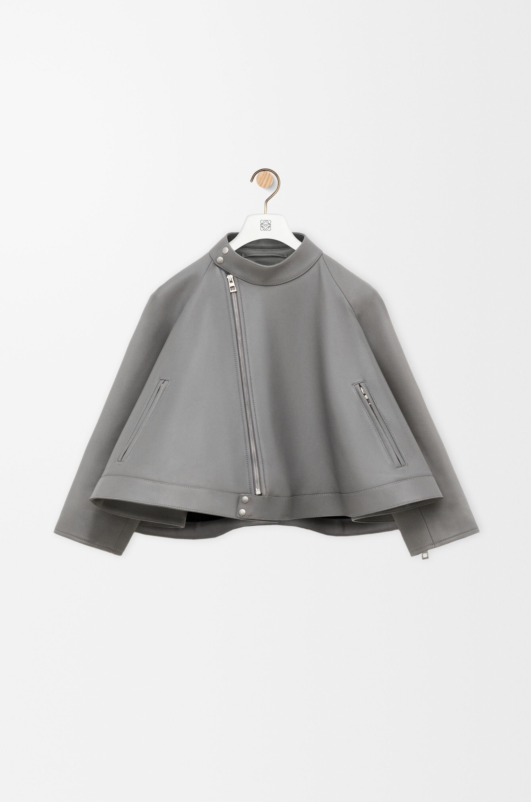 Trapeze jacket in nappa lambskin - 1