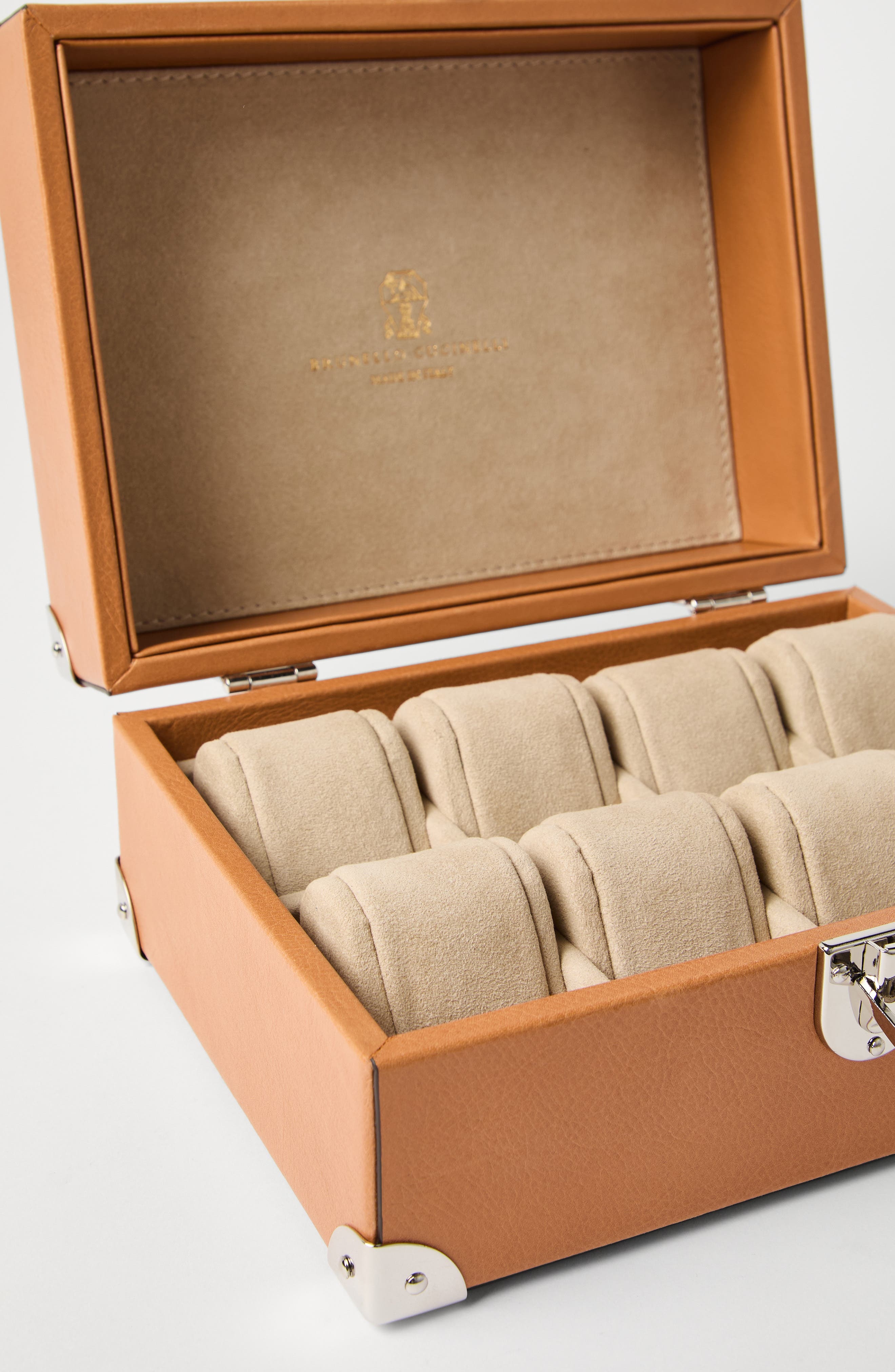 Brunello Cucinelli Cowhide watch box in Natural at Nordstrom - 4
