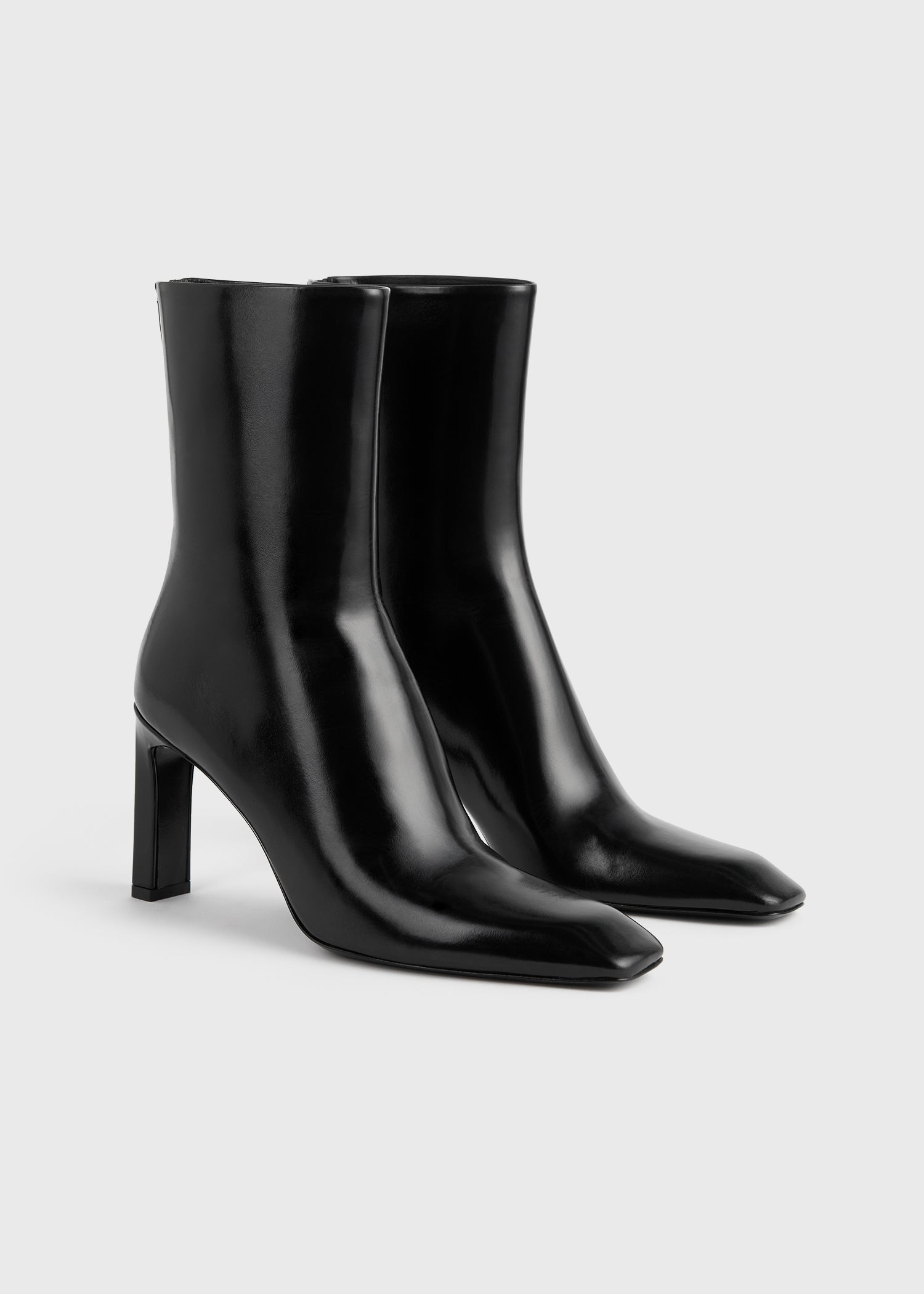 Bar glossy leather boots black - 7
