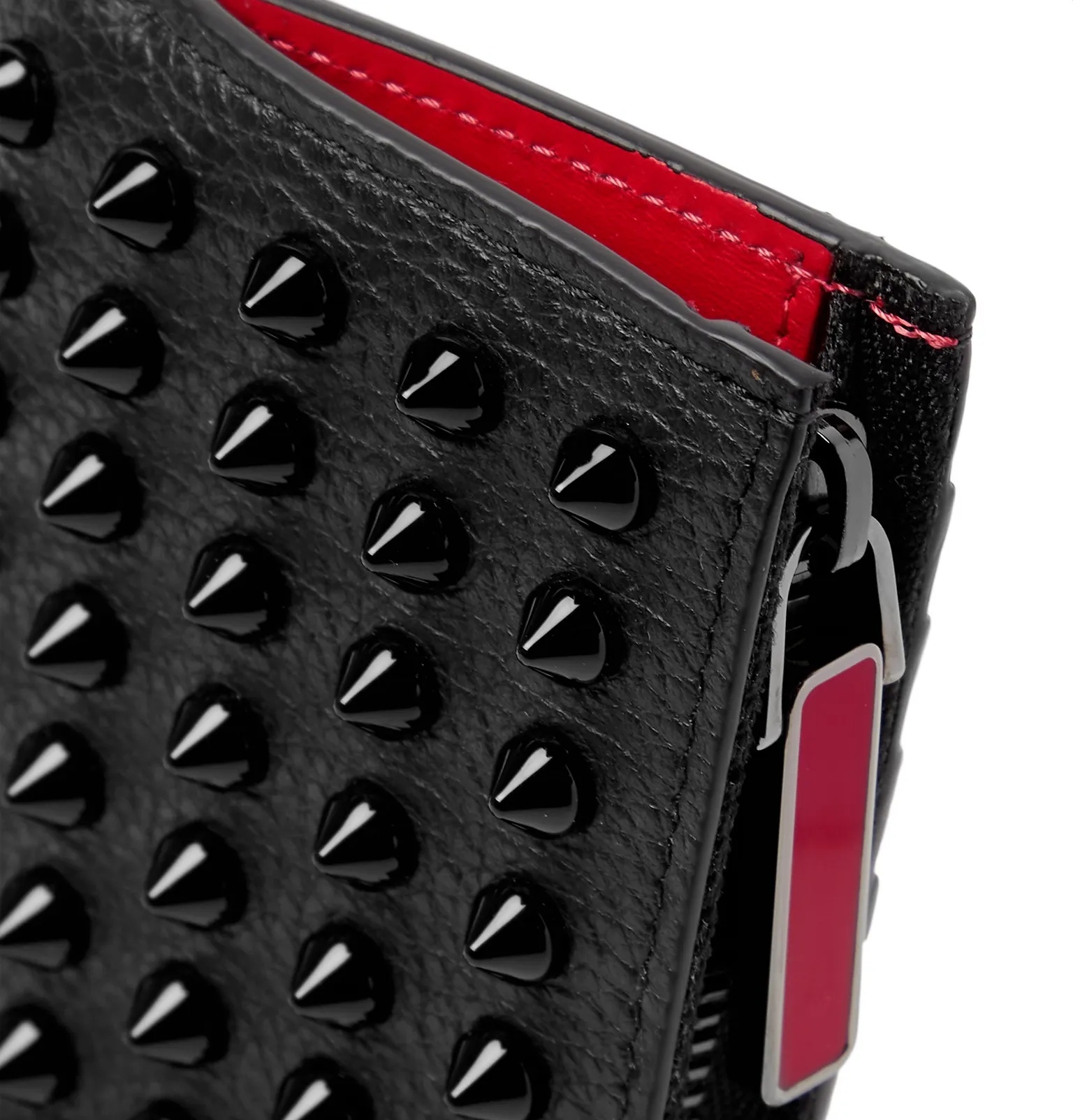 Studded Full-Grain Leather Cardholder - 4