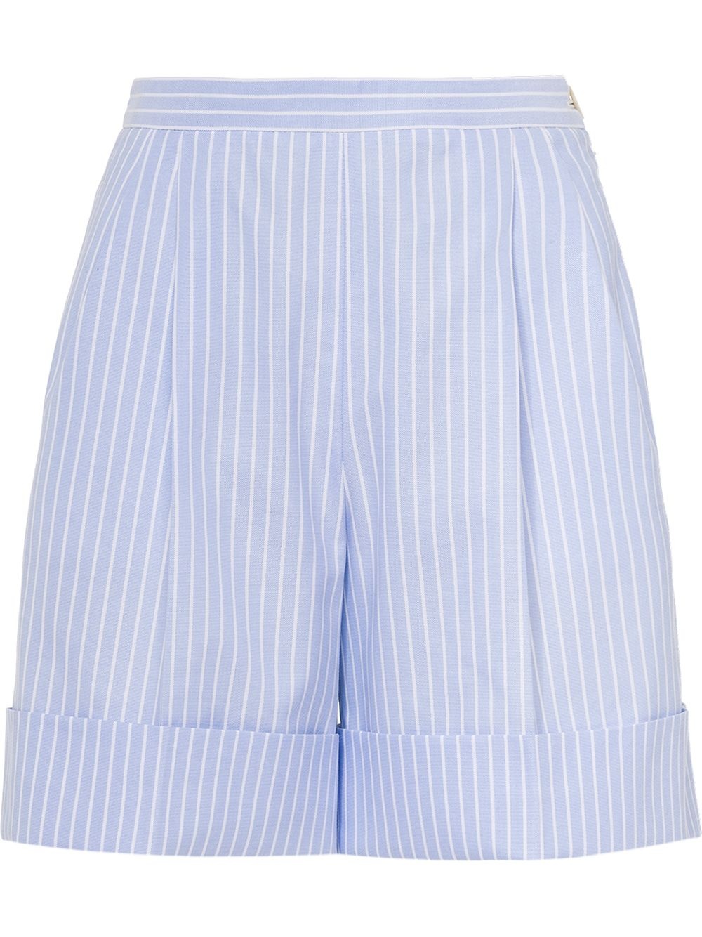 striped Oxford shorts - 1