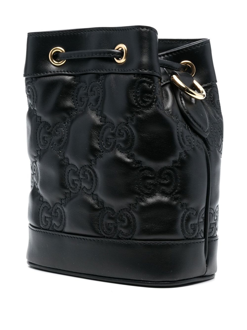 GG Supreme leather bucket bag - 3