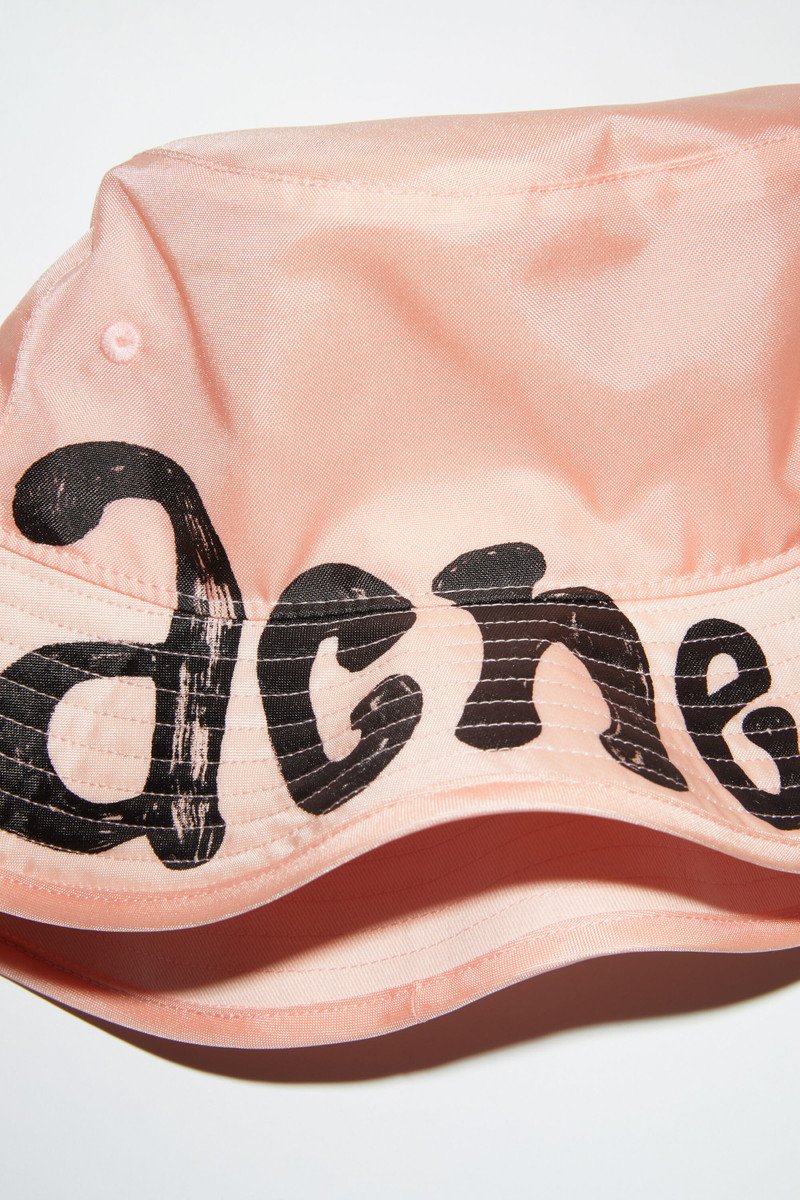 Logo bucket hat - Peach pink 4