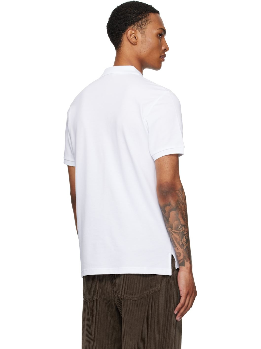 White Moschino Tape Polo - 3