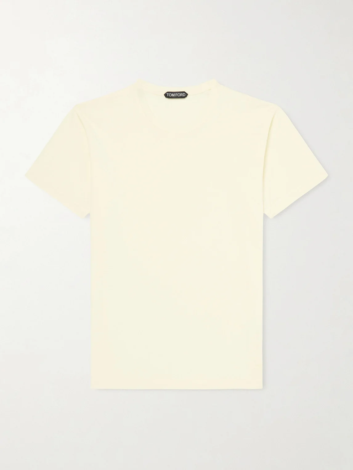 Slim-Fit Logo-Embroidered Cotton and Silk-Blend Jersey T-Shirt - 1