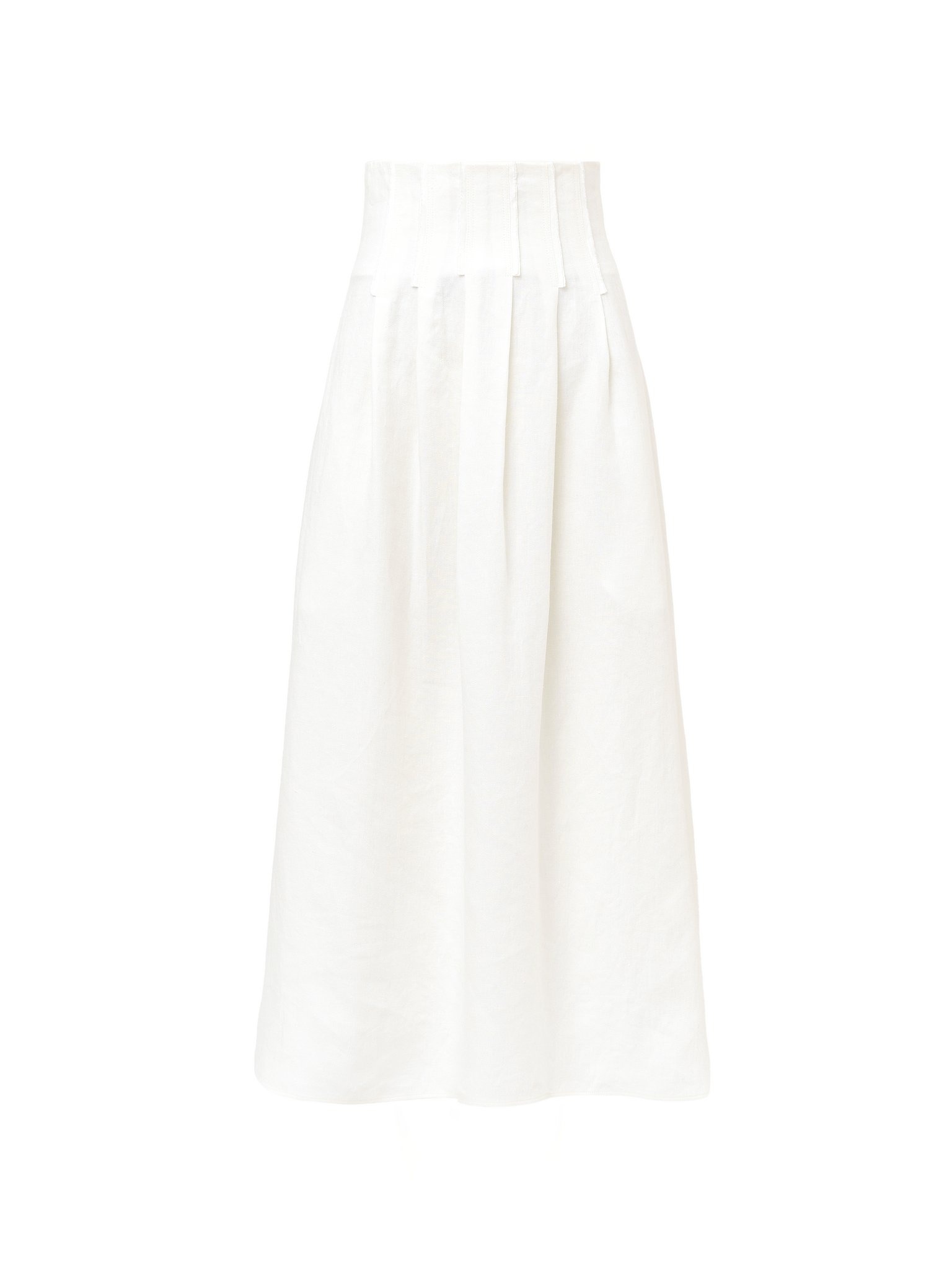 PLEATED MID-LENGTH SKIRT - 1
