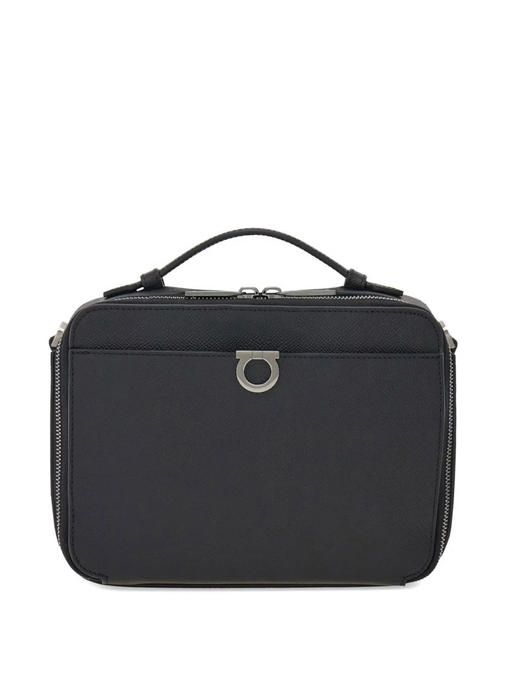 Gancini leather crossbody bag - 1