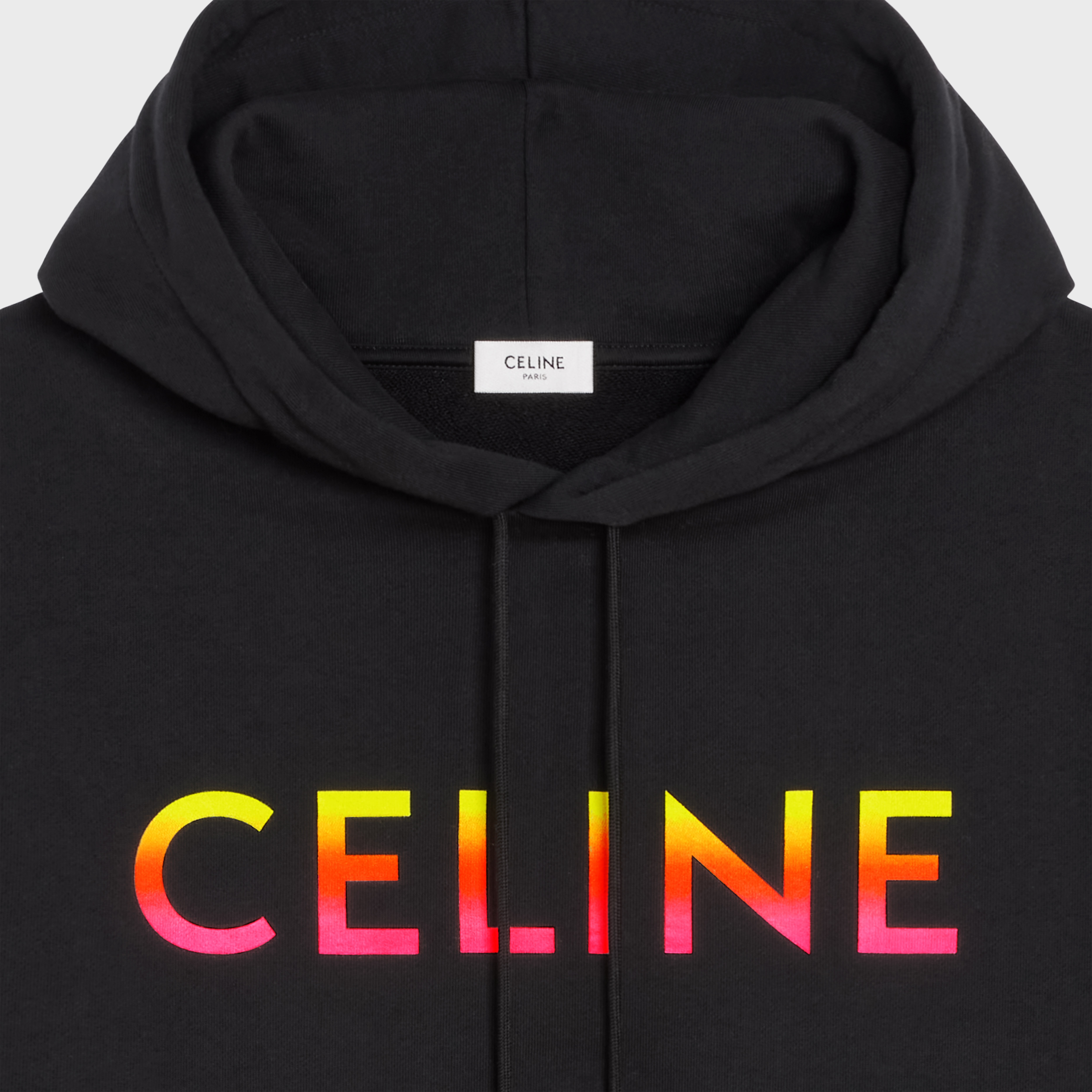LOOSE CELINE HOODIE IN COTTON FLEECE - 3
