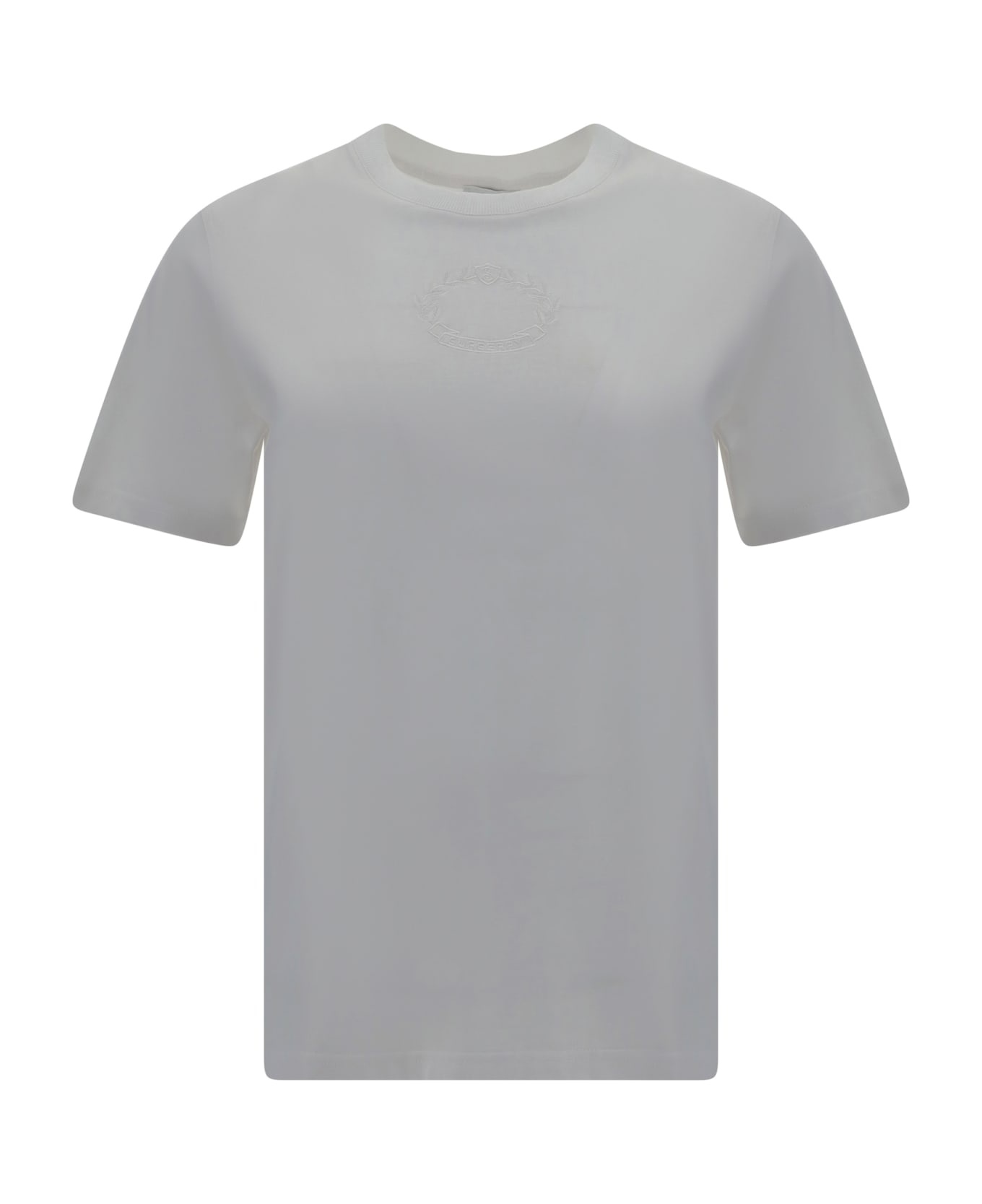 White Cotton T-shirt - 1