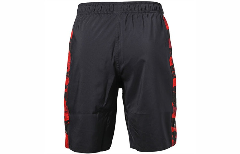 adidas adidas Manchester United Soccer/Football Sports Training Patchwork Print Shorts Black GM8984 outlook