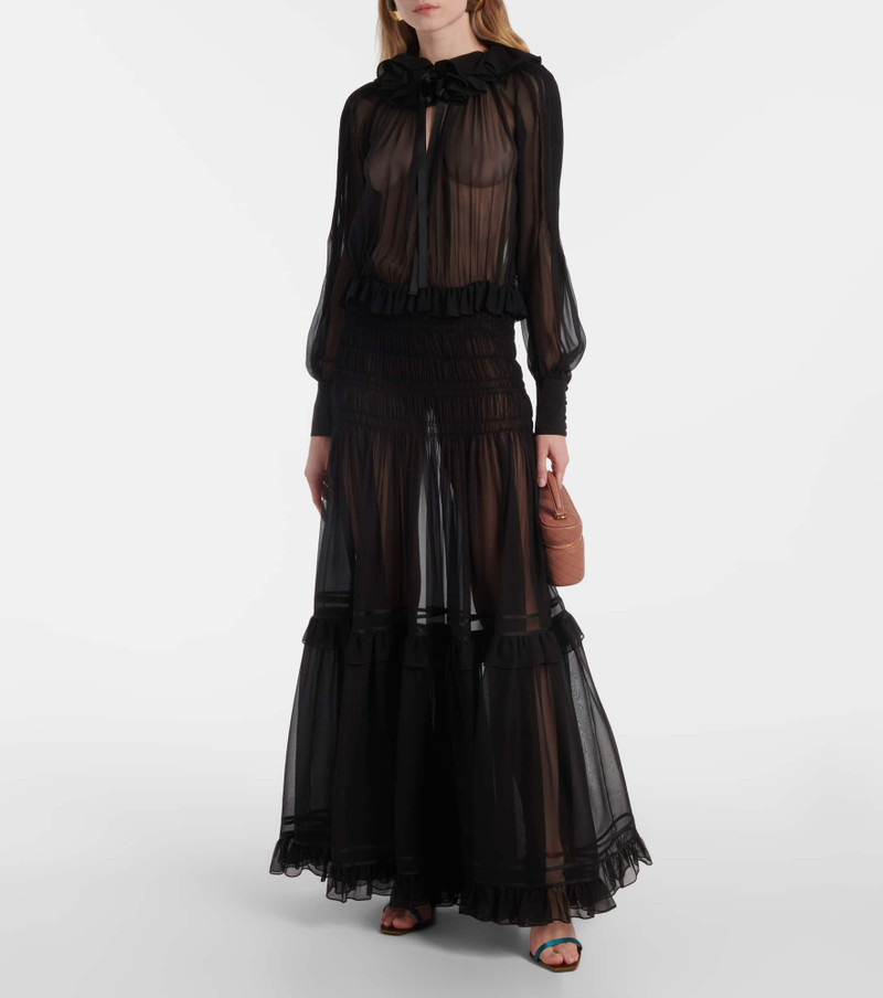 SAINT LAURENT Silk gown outlook