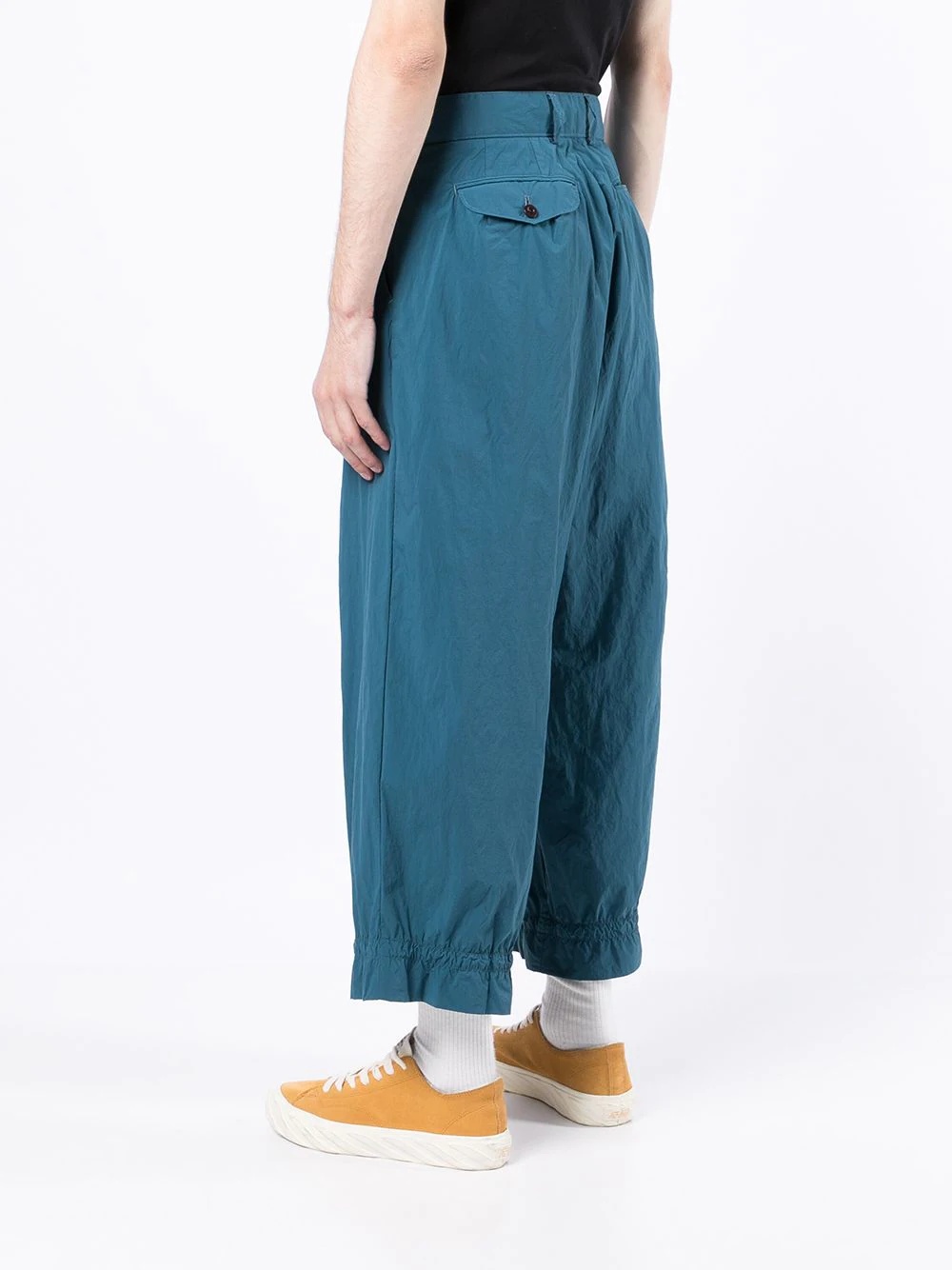 cropped straight-leg trousers - 4