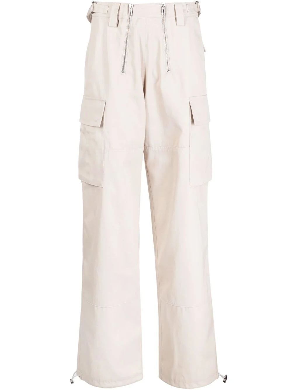 logo-patch chino trousers - 1