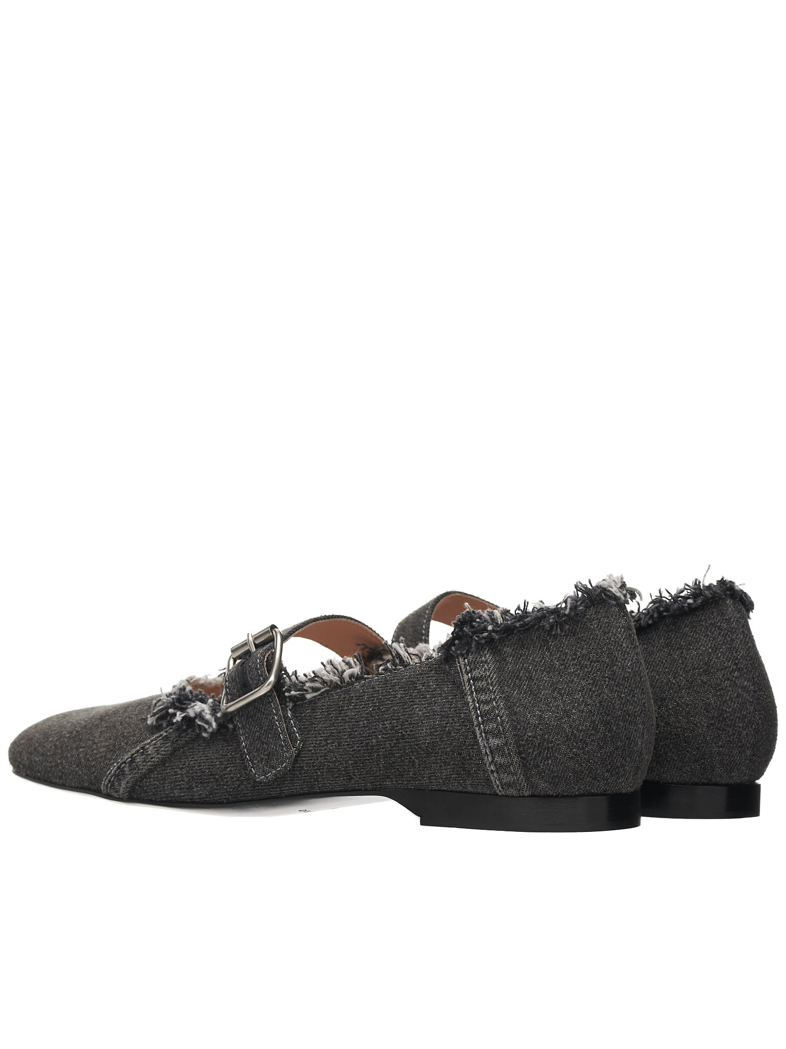 Denim Flat Shoes - 5