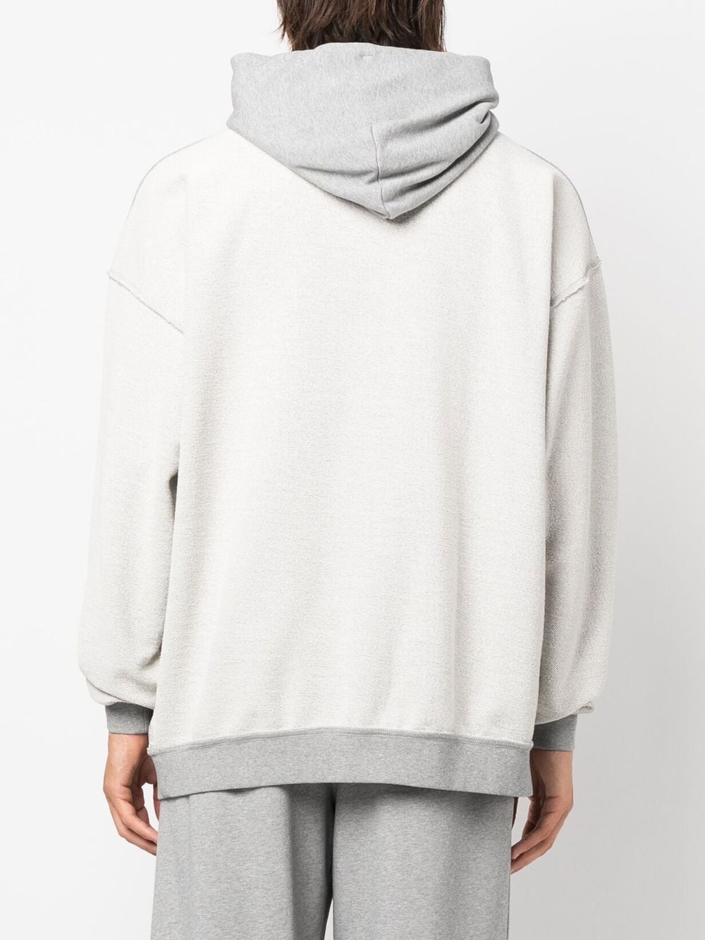 inside-out effect drawstring hoodie - 5