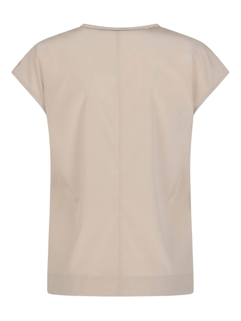 PESERICO embellished V-neck top outlook