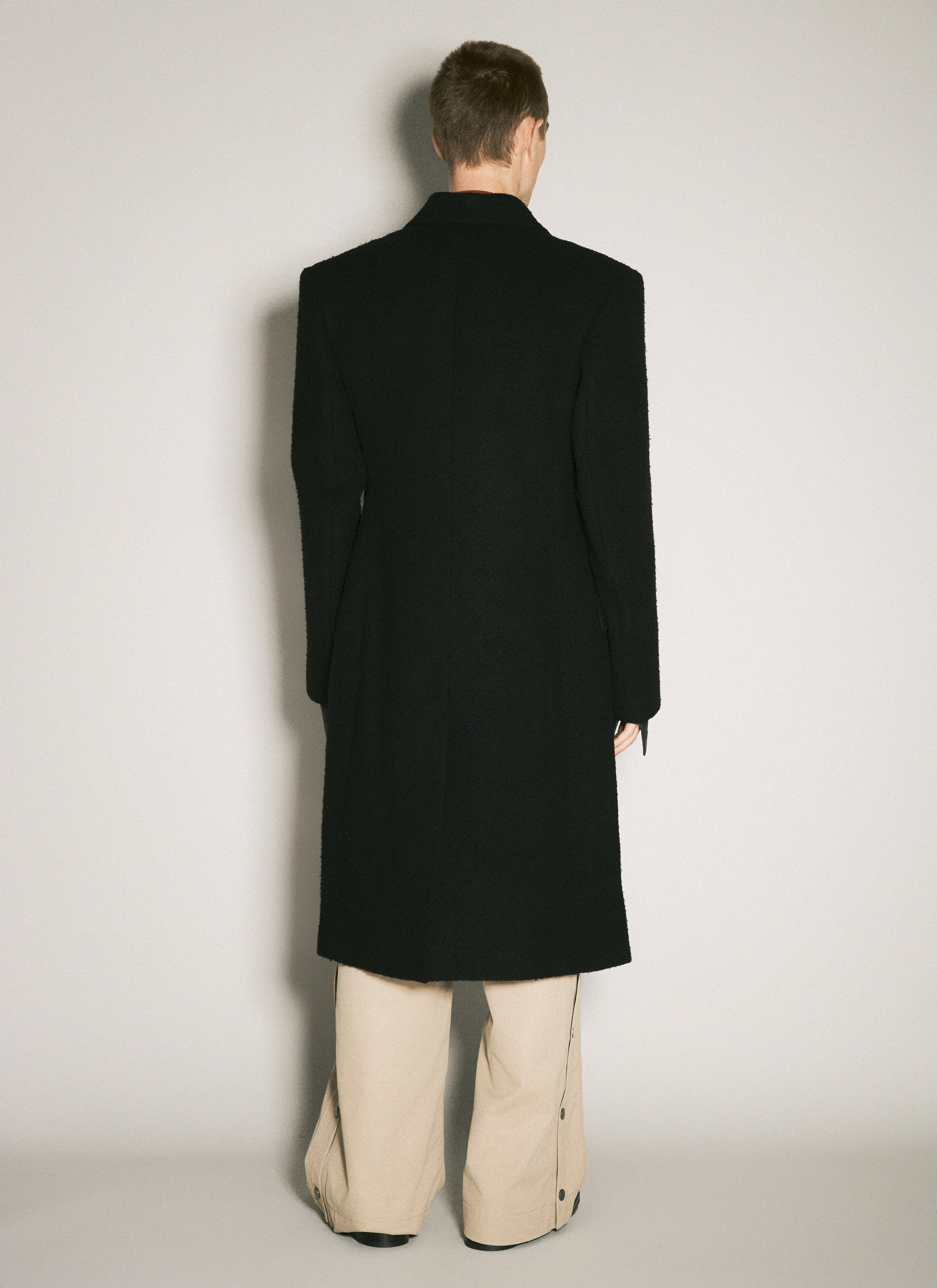 Martine Rose Men Double-Breasted Shirt Overcoat - 5