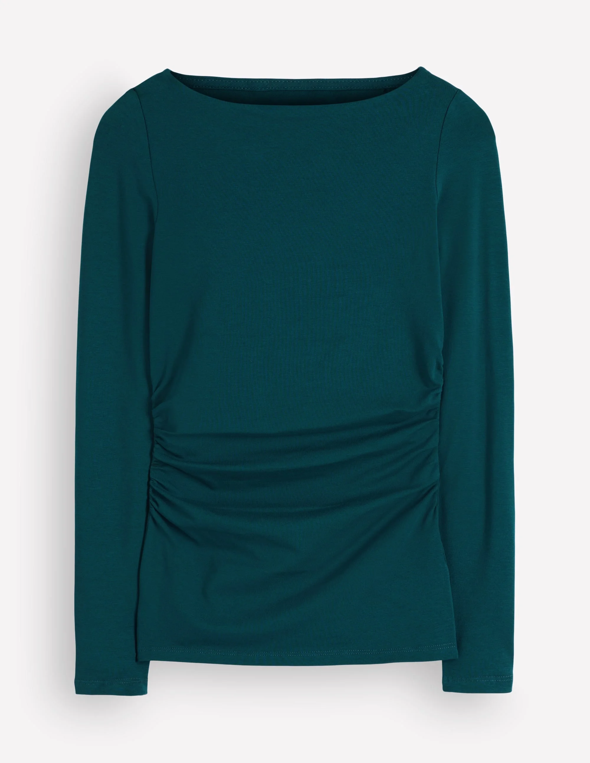 Gathered Detail Long sleeve-Midnight Teal - 1