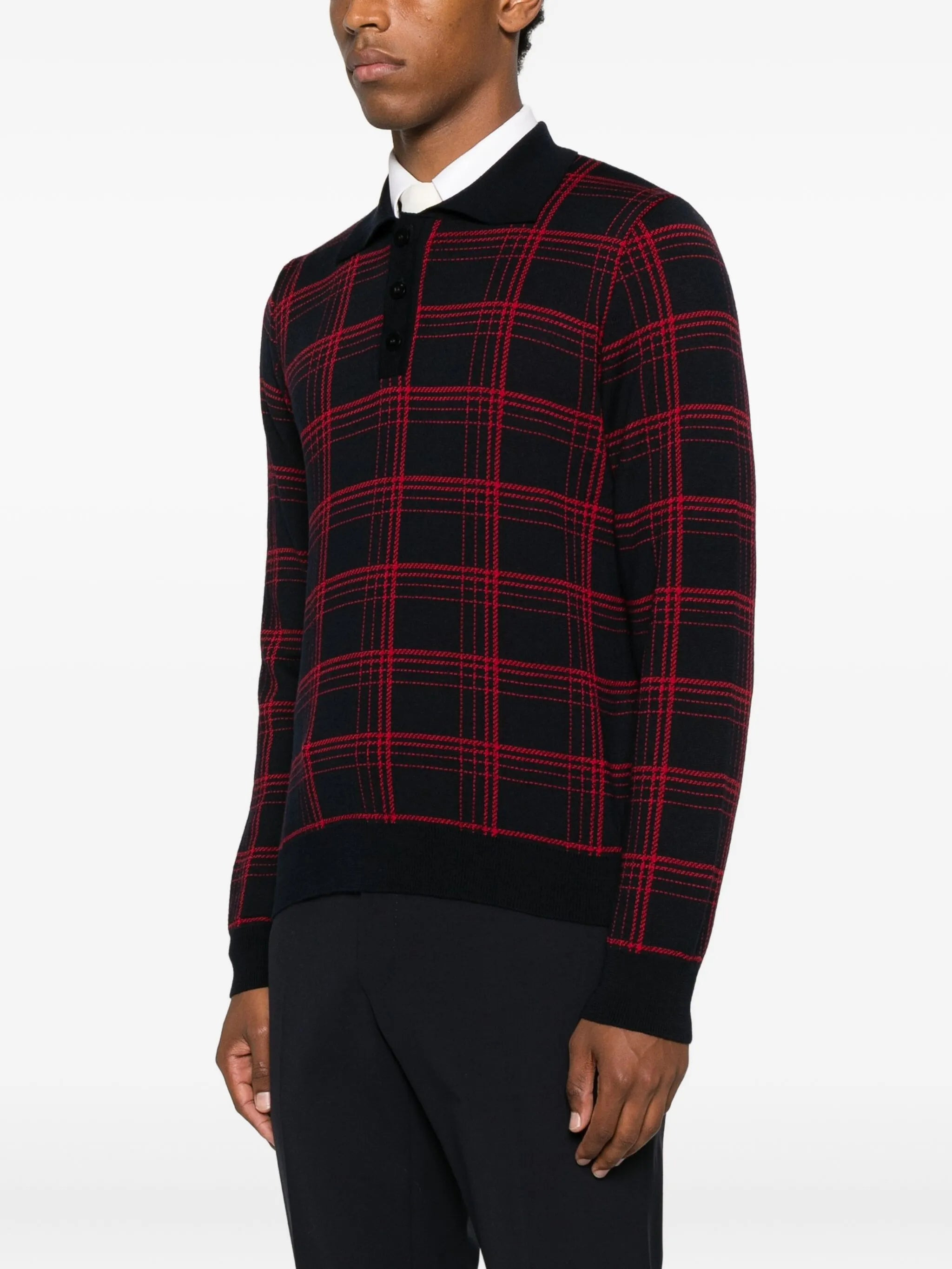 Ernest W. Baker Checked Polo Shirt - 2