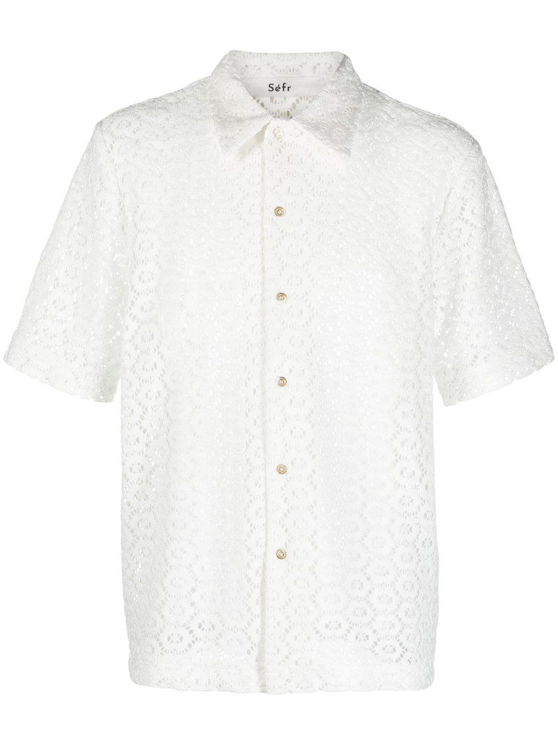 pointelle-knit shirt 1