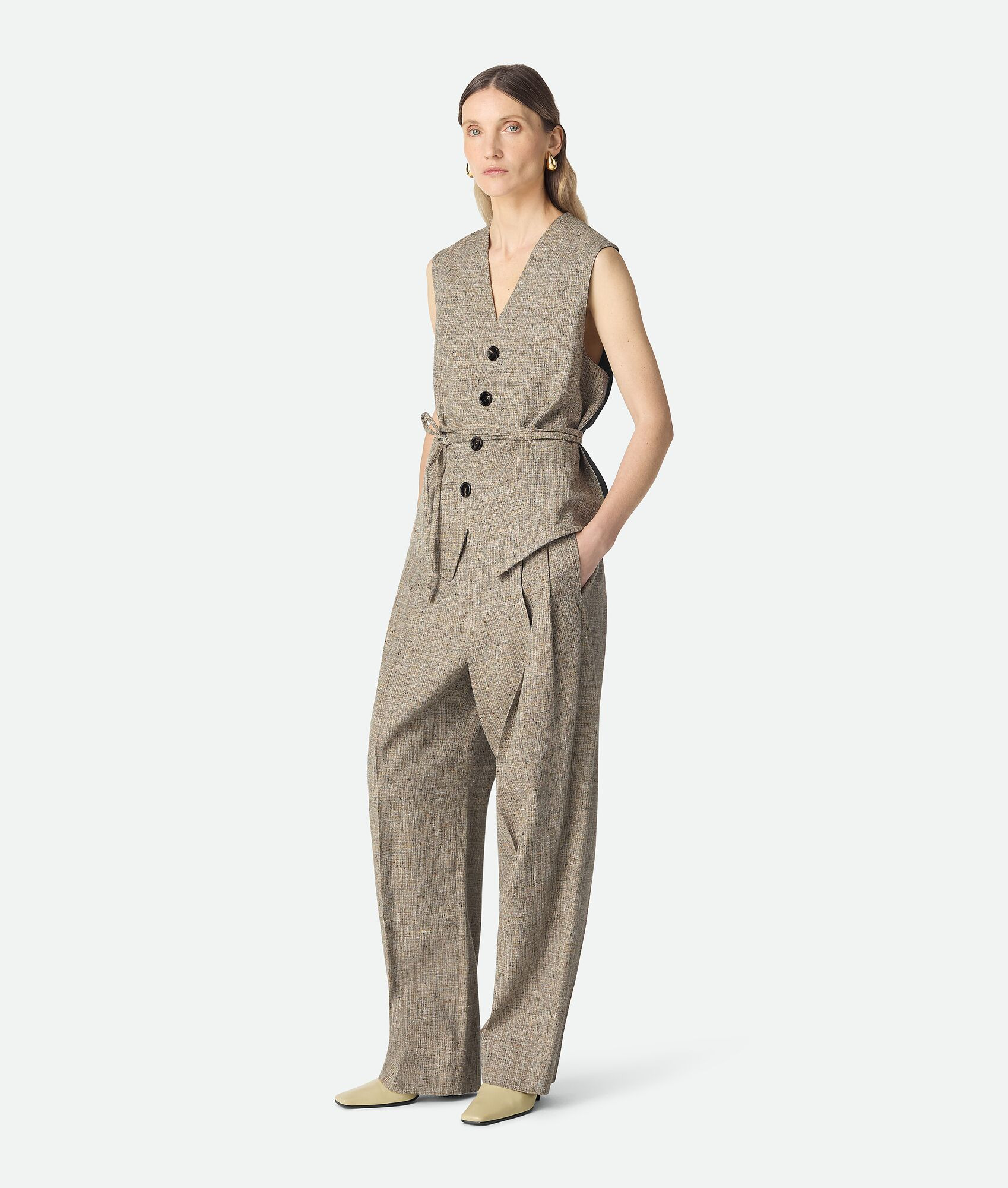Fleck Viscose Pants - 4