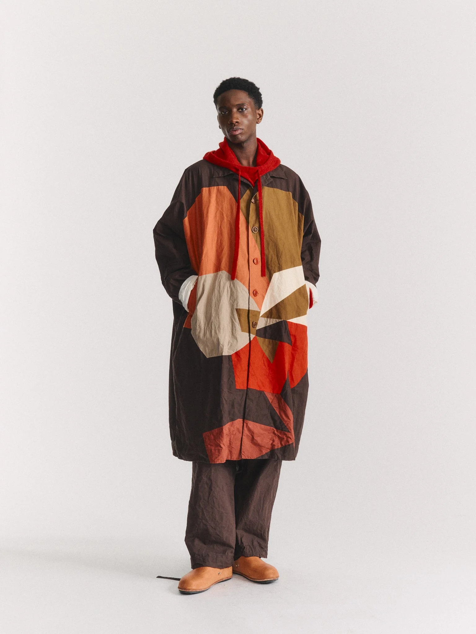 PATCHWORK FLOKI COAT - L WAX - MIXED COLORS - 1