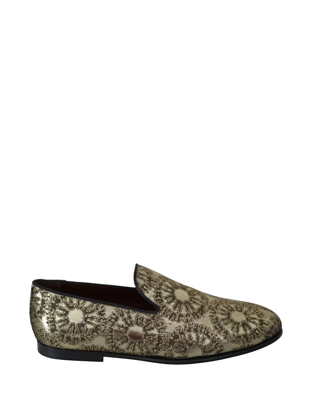 floral-jacquard loafers - 1