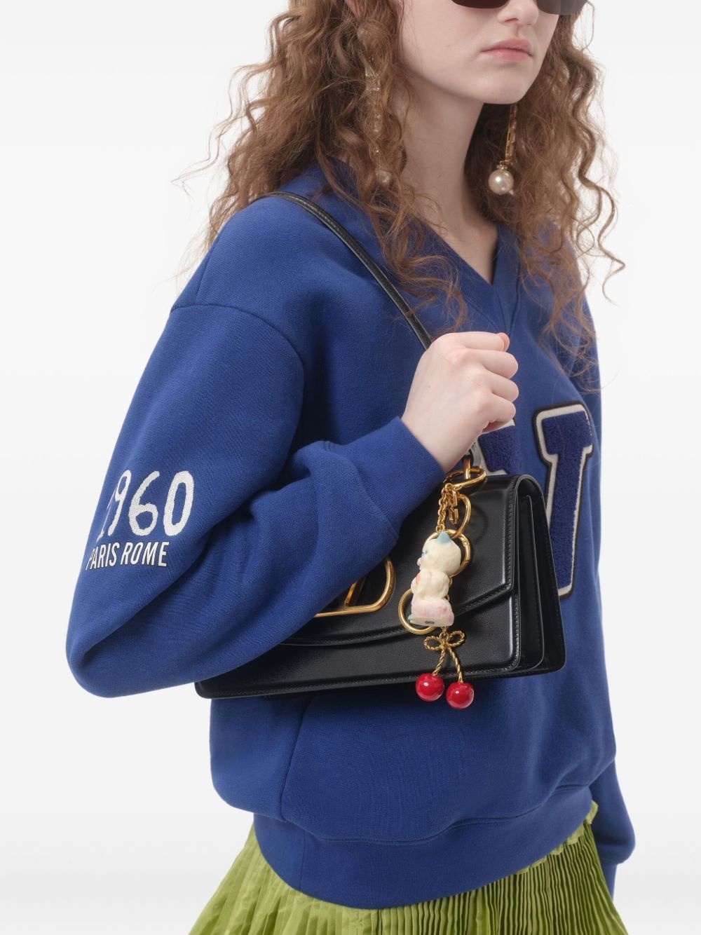 embroidered cotton sweatshirt - 6
