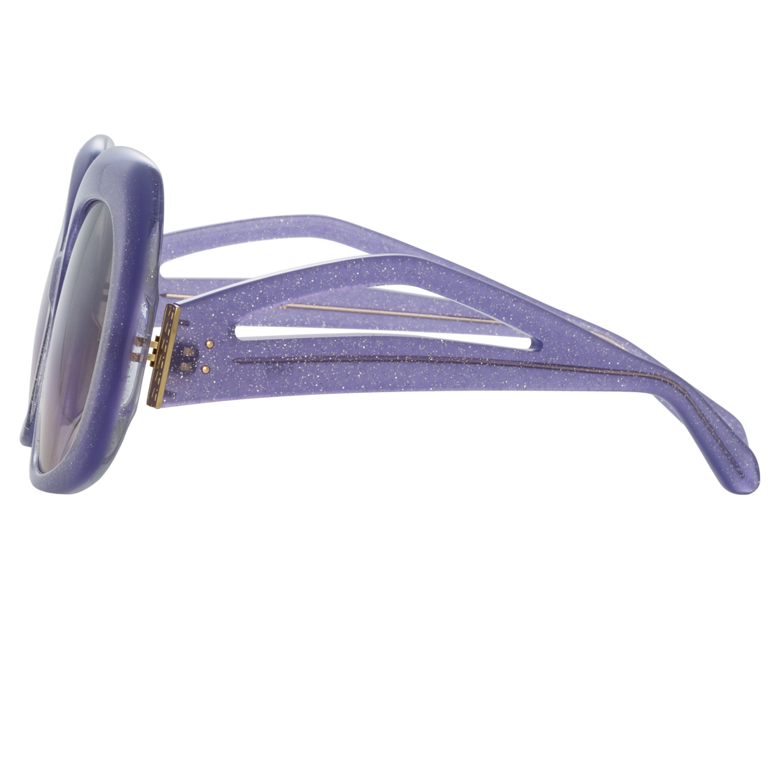 LEA OVERSIZED SUNGLASSES IN PURPLE - 4