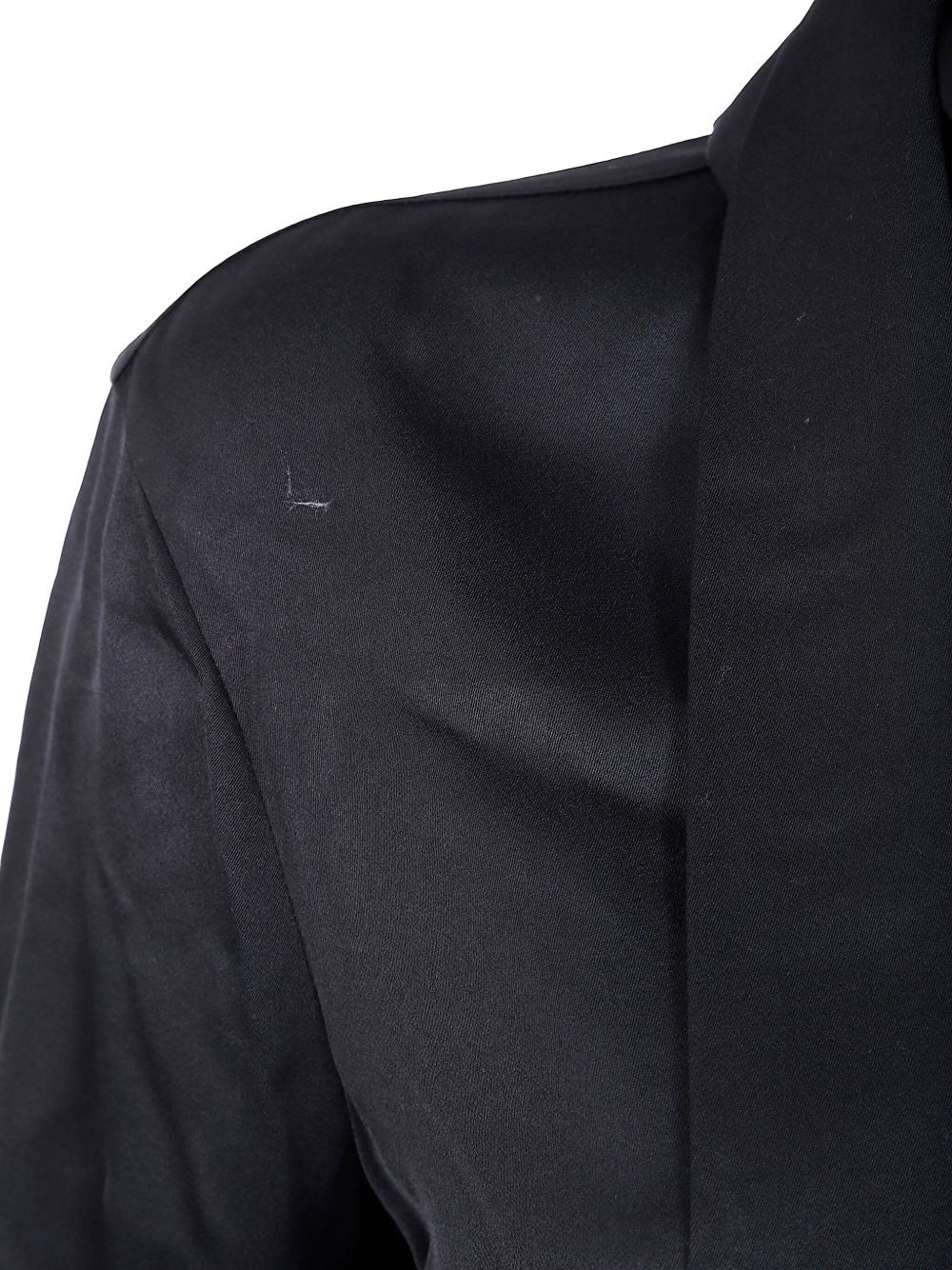 neck-tie satin blouse - 3