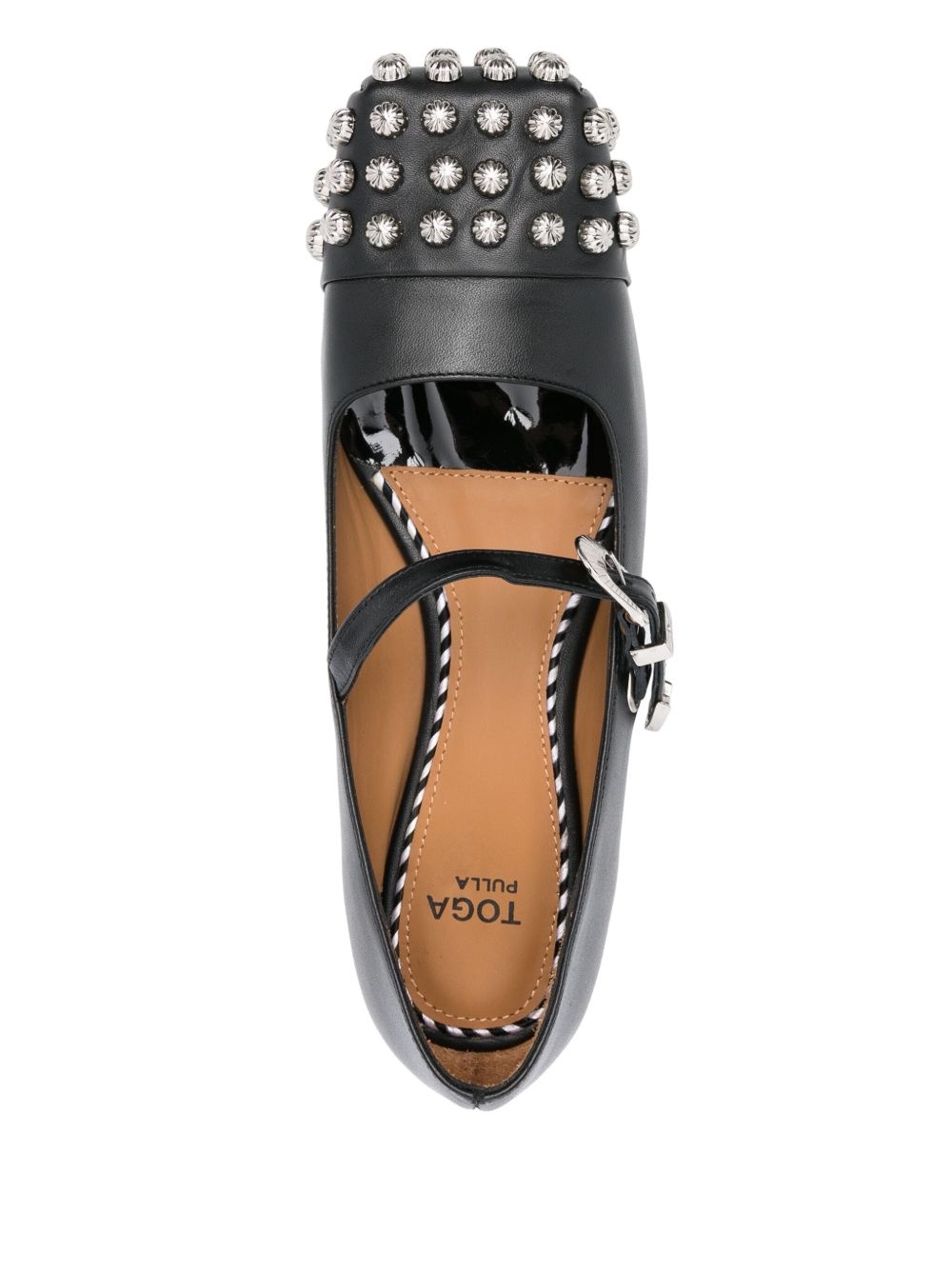 stud-detail ballet flats - 4