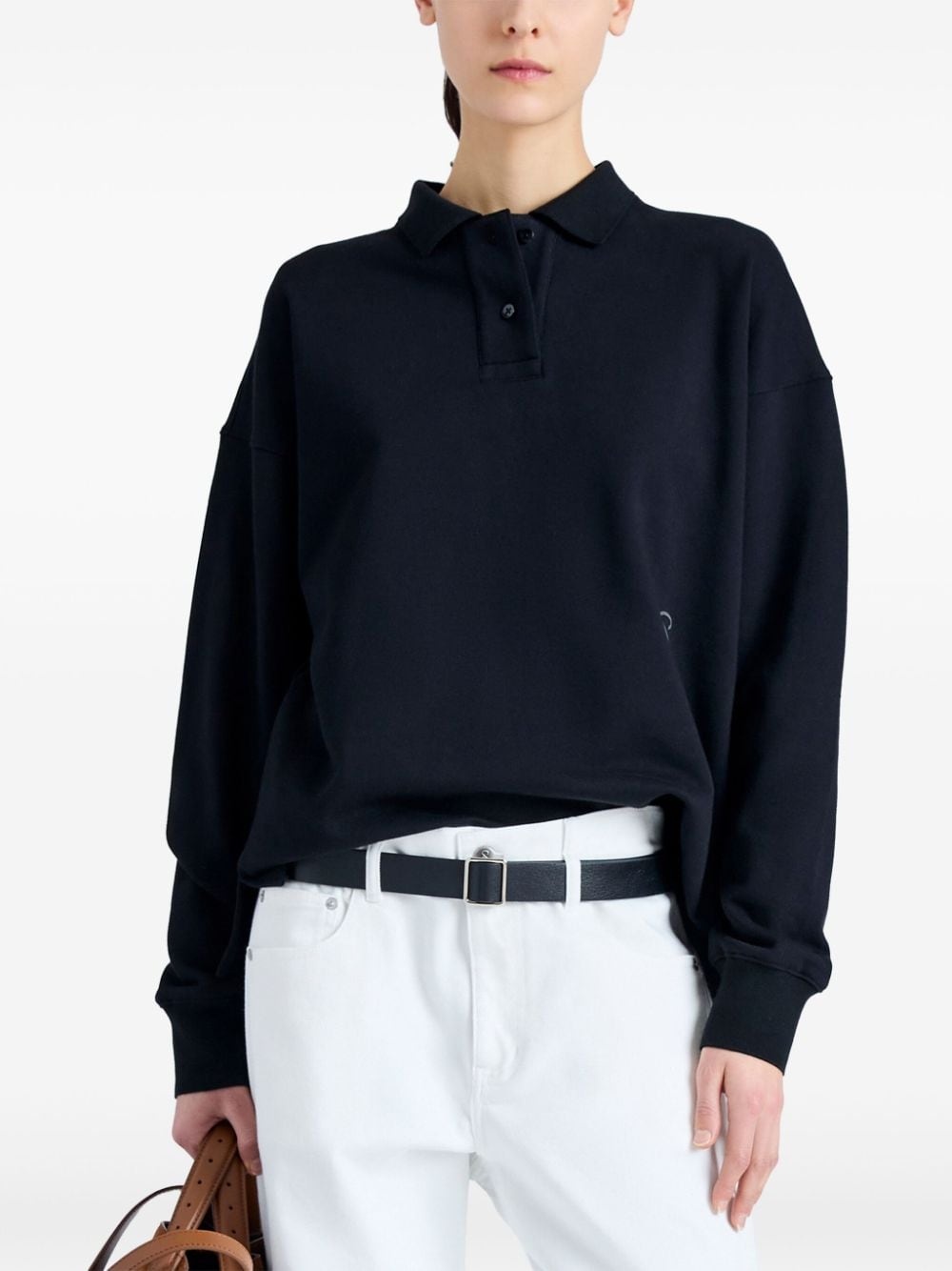 logo-print cotton polo shirt - 5