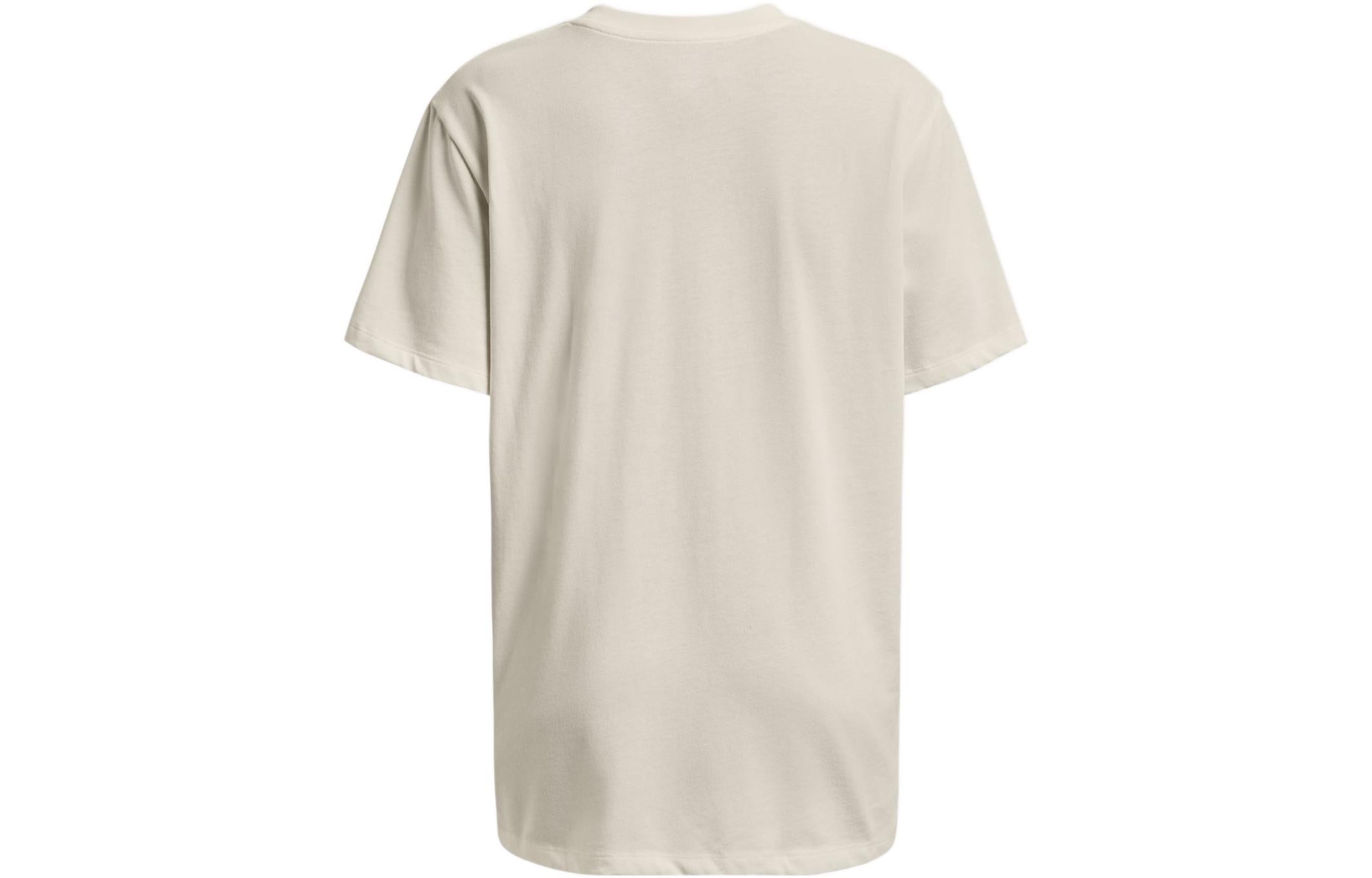 (WMNS) Under Armour Project Rock Heavyweight T-shirt 'White' 1377449-130 - 2
