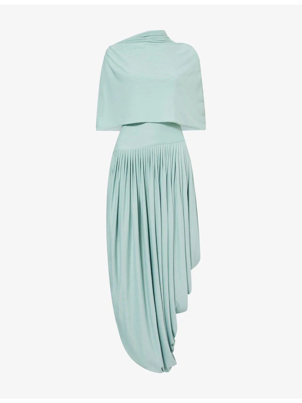 Penelope Draped Stretch-Woven Maxi Dress - 1