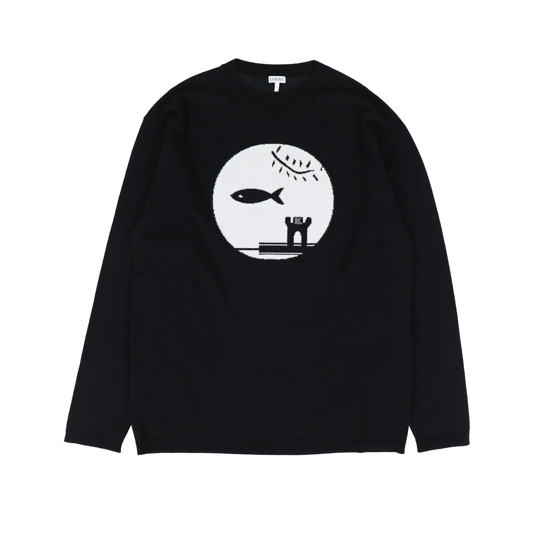 FISH SWEATER / BLK - 1